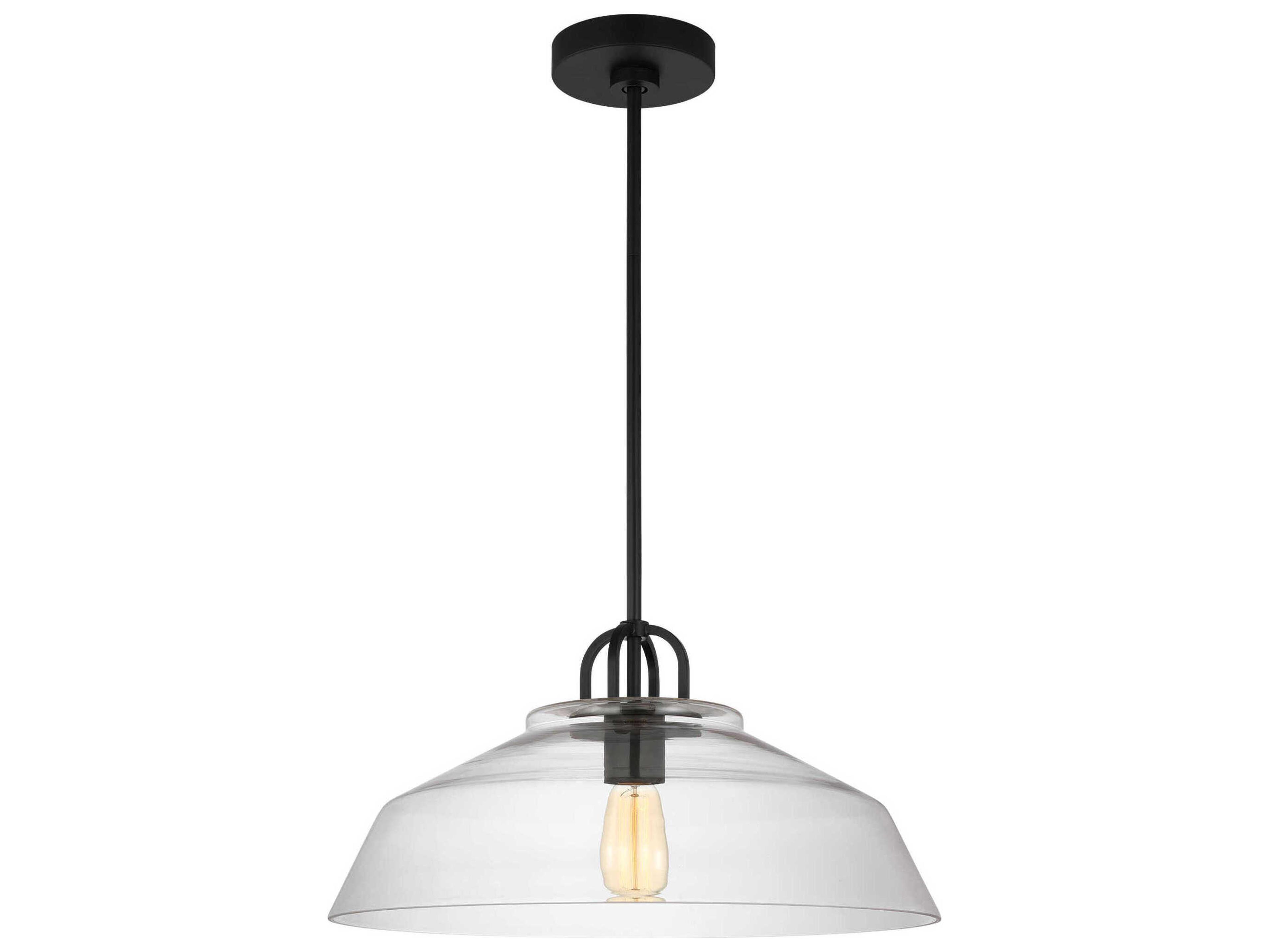 Visual Comfort Studio Payton 1-Light Midnight Black Pendant