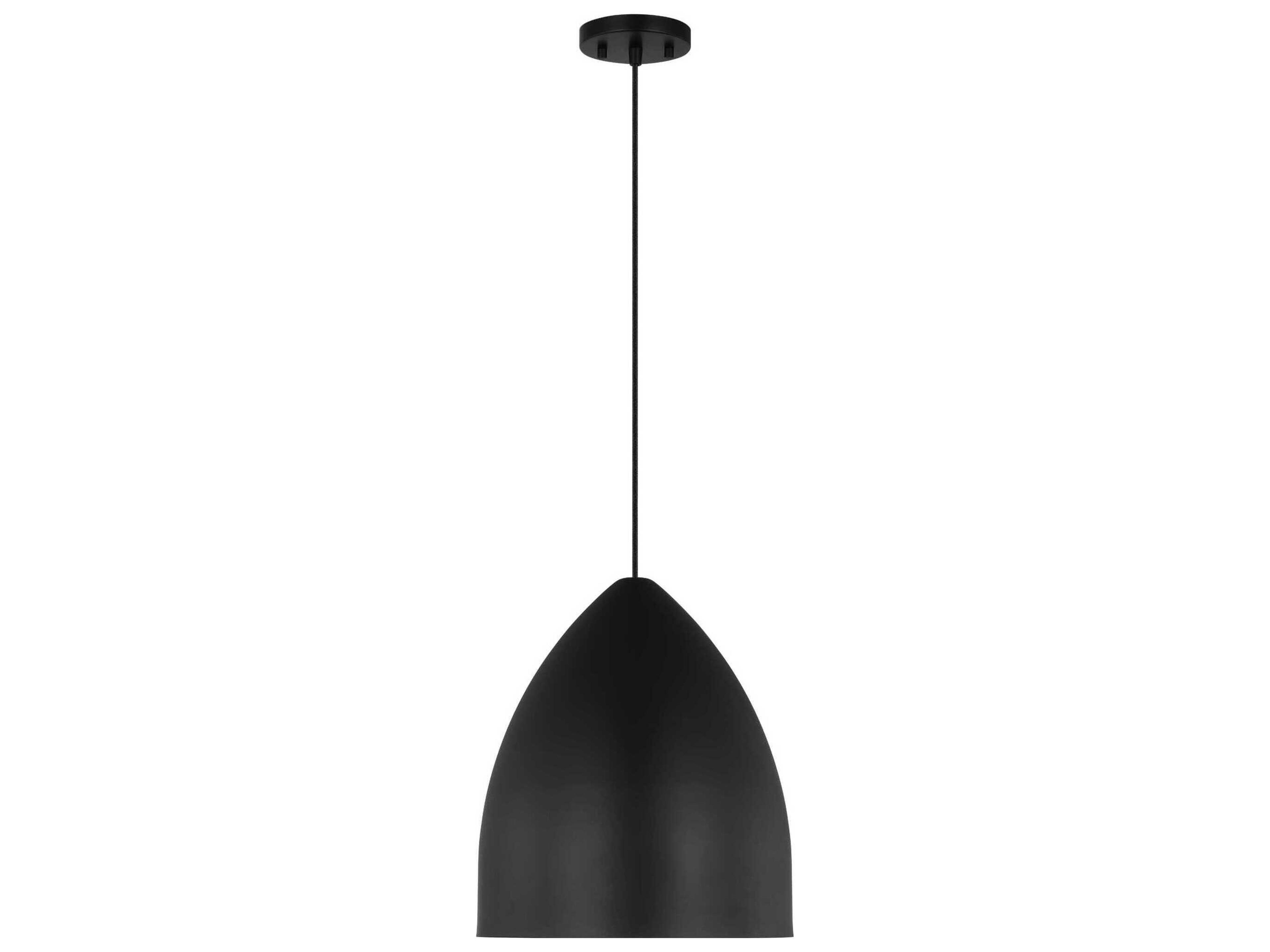 Visual Comfort Studio Huron 1-Light Midnight Black Pendant