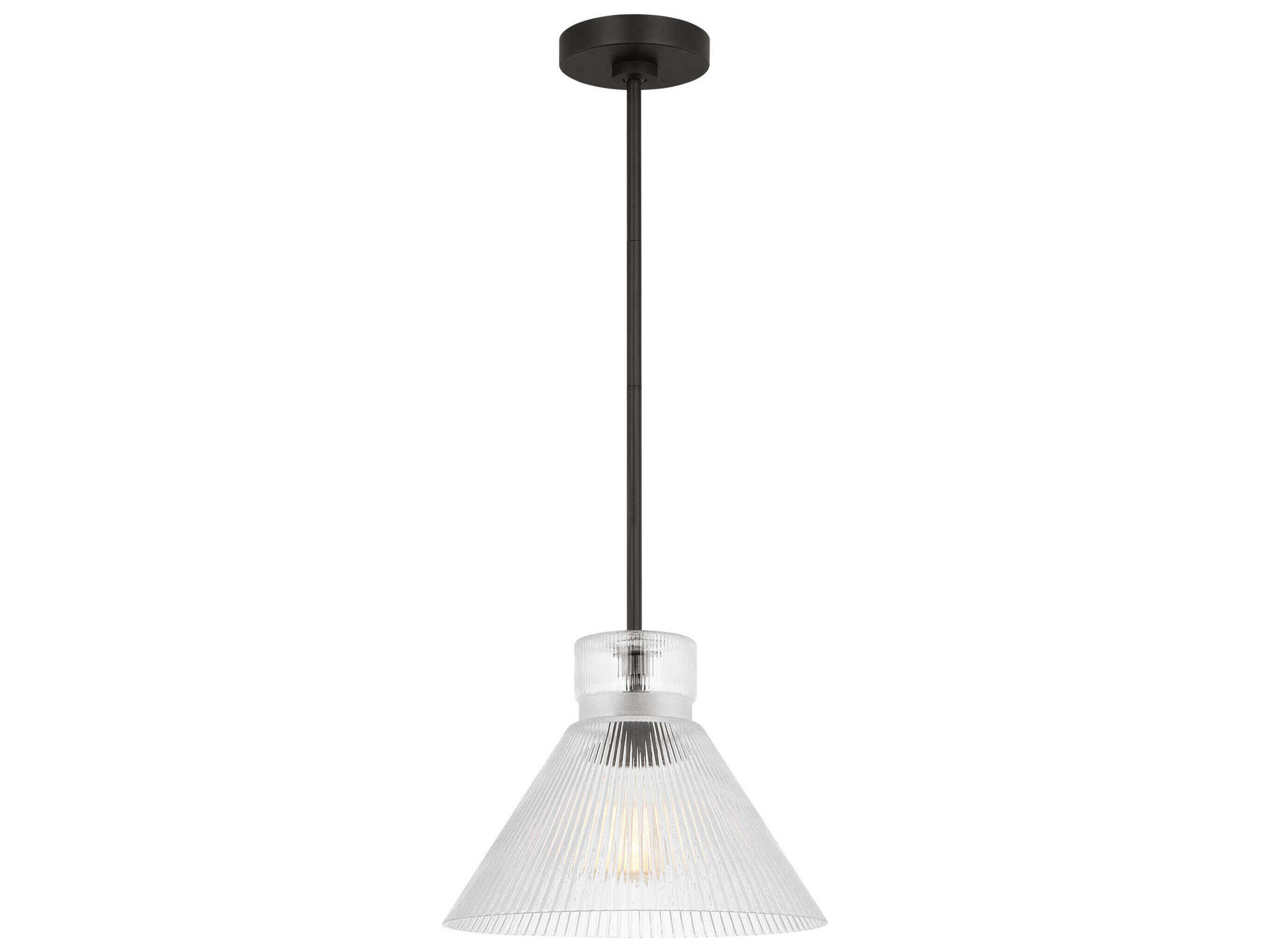 Visual Comfort Studio Liouet 1-Light Midnight Black Mini Pendant
