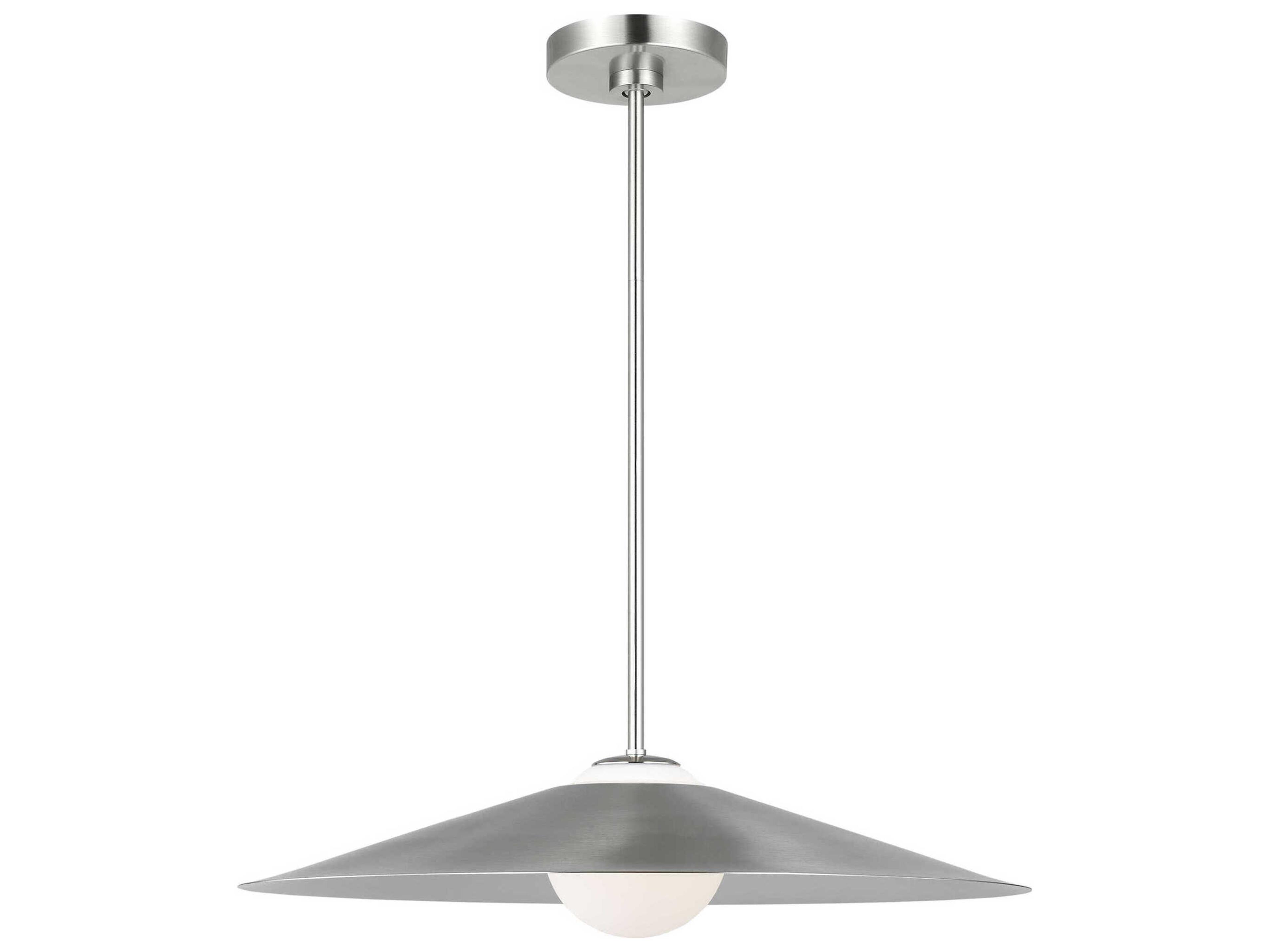 Visual Comfort Studio Astra 1-Light Brushed Nickel Pendant
