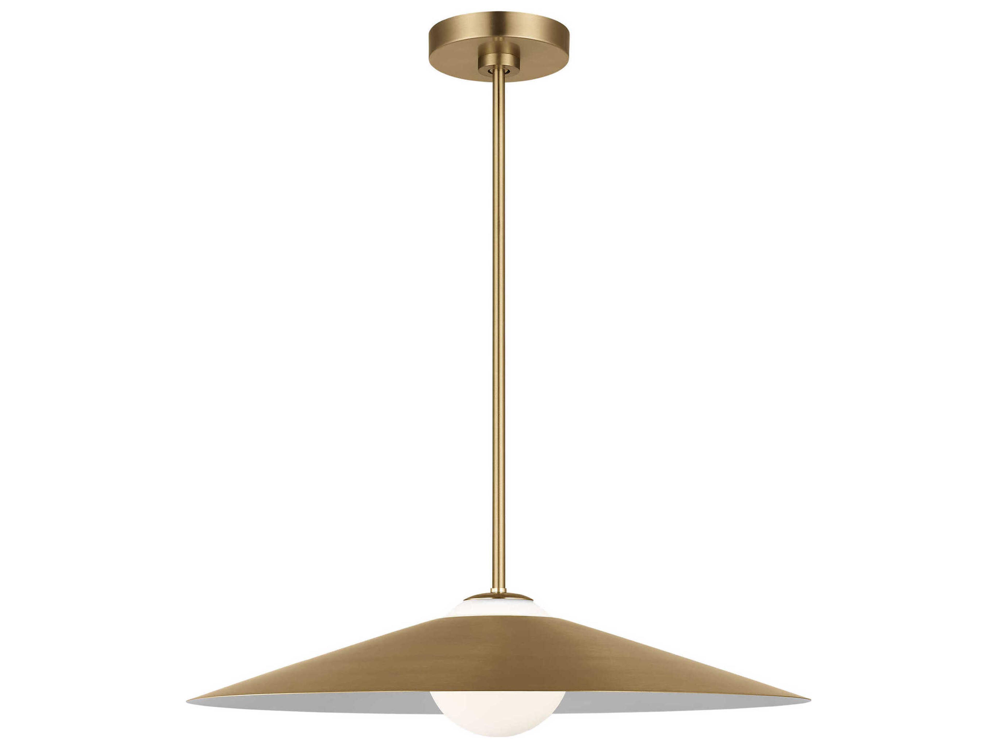 Visual Comfort Studio Astra 1-Light Satin Brass Pendant