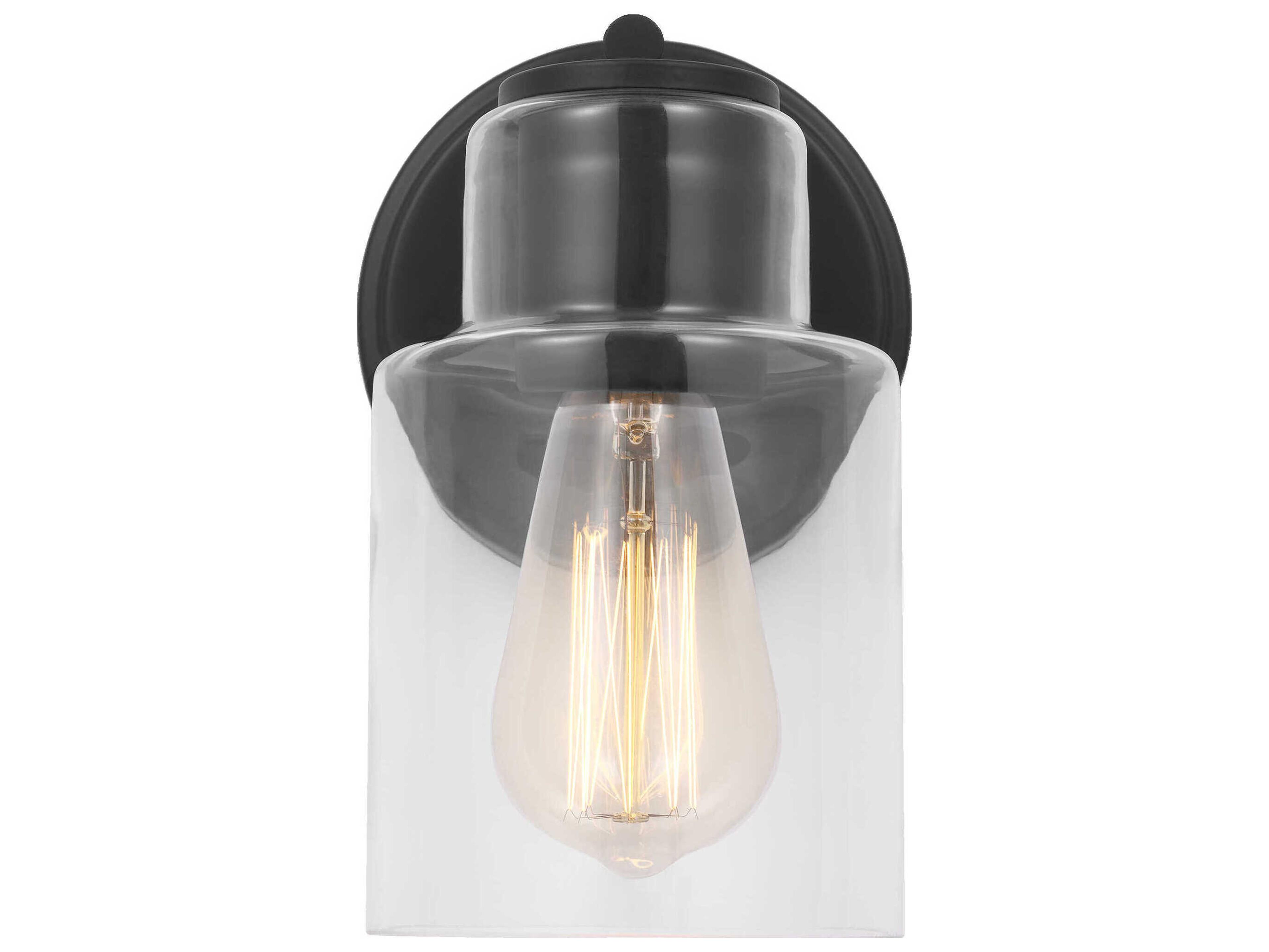 Visual Comfort Studio Sayward 1-Light Midnight Black Wall Sconce