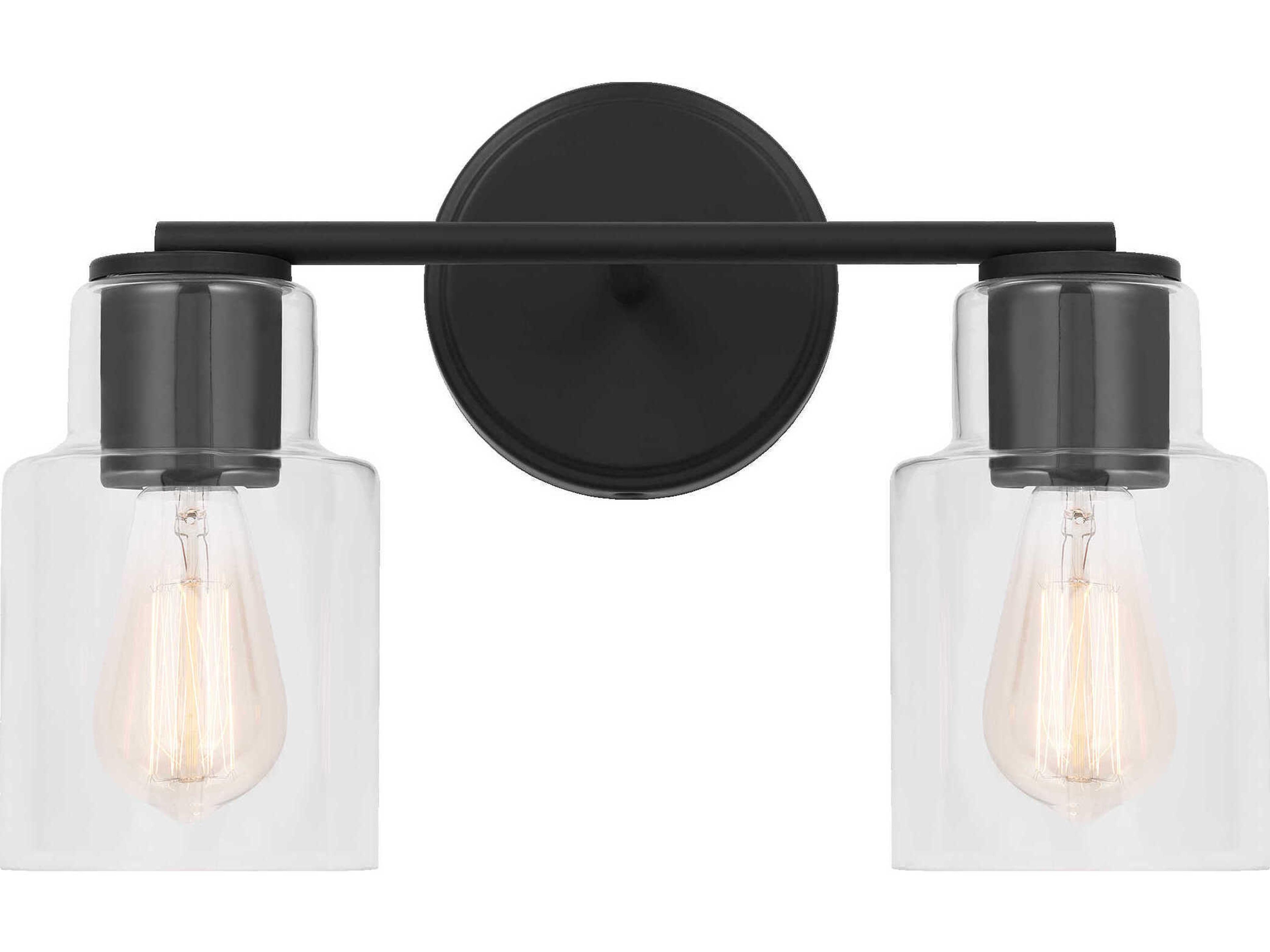Visual Comfort Studio Sayward 2-Light Midnight Black Vanity Light