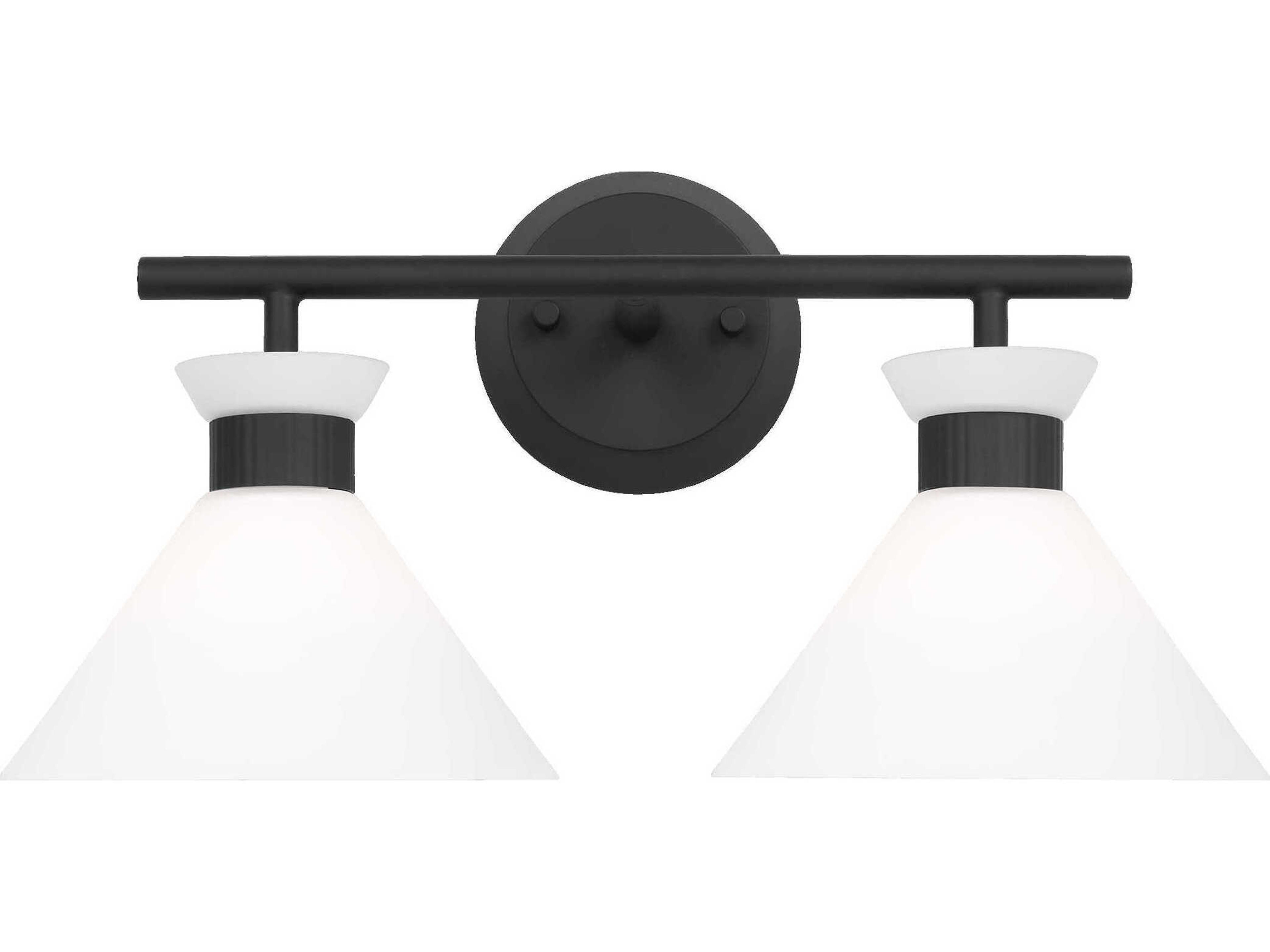 Visual Comfort Studio Belcarra 2-Light Midnight Black Vanity Light