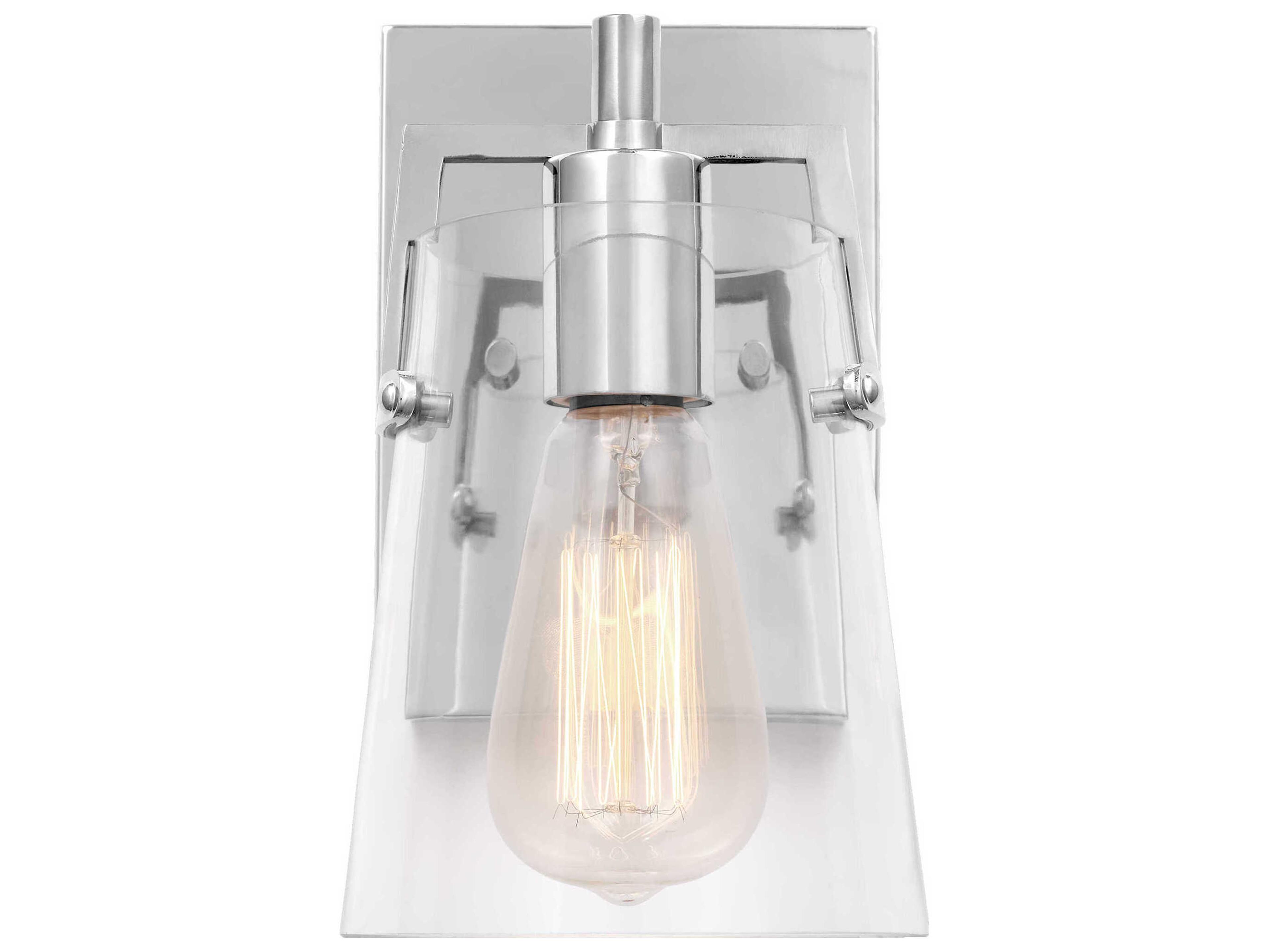 Visual Comfort Studio Crofton 1-Light Chrome Wall Sconce