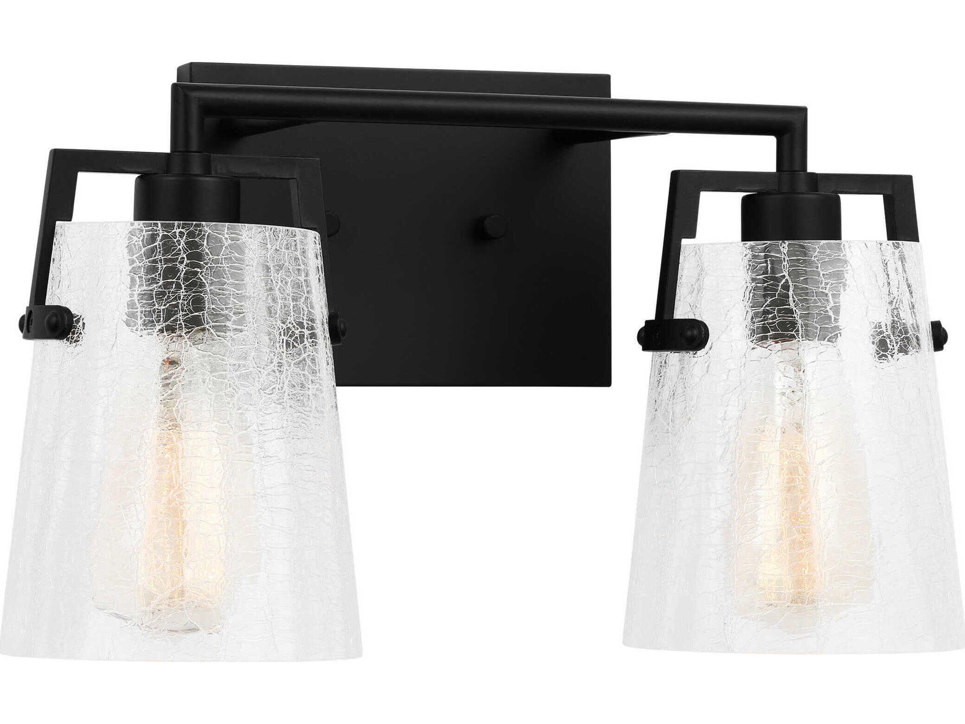 Visual Comfort Studio Crofton 2-Light Midnight Black Vanity Light