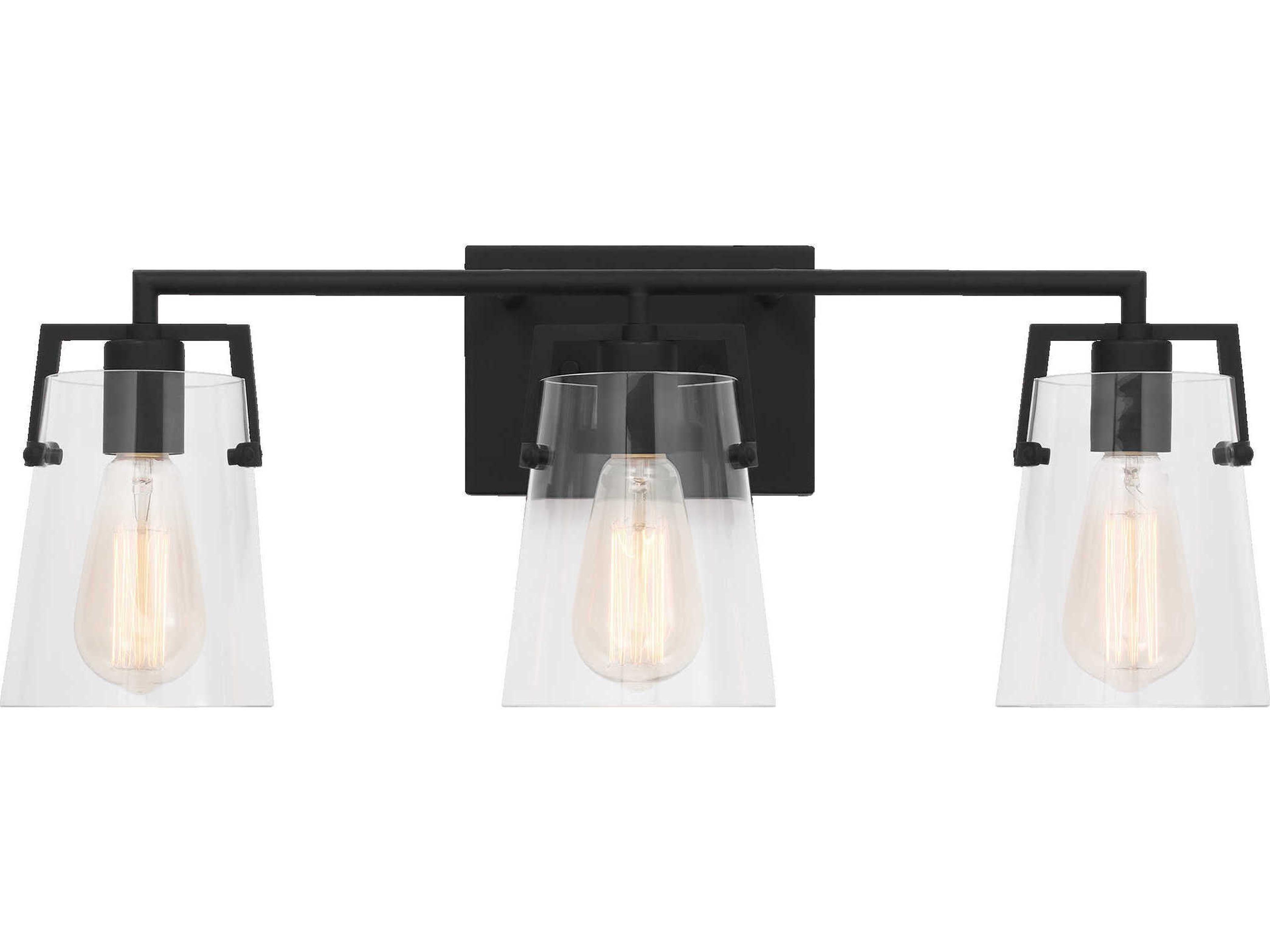 Visual Comfort Studio Crofton 3-Light Midnight Black Vanity Light