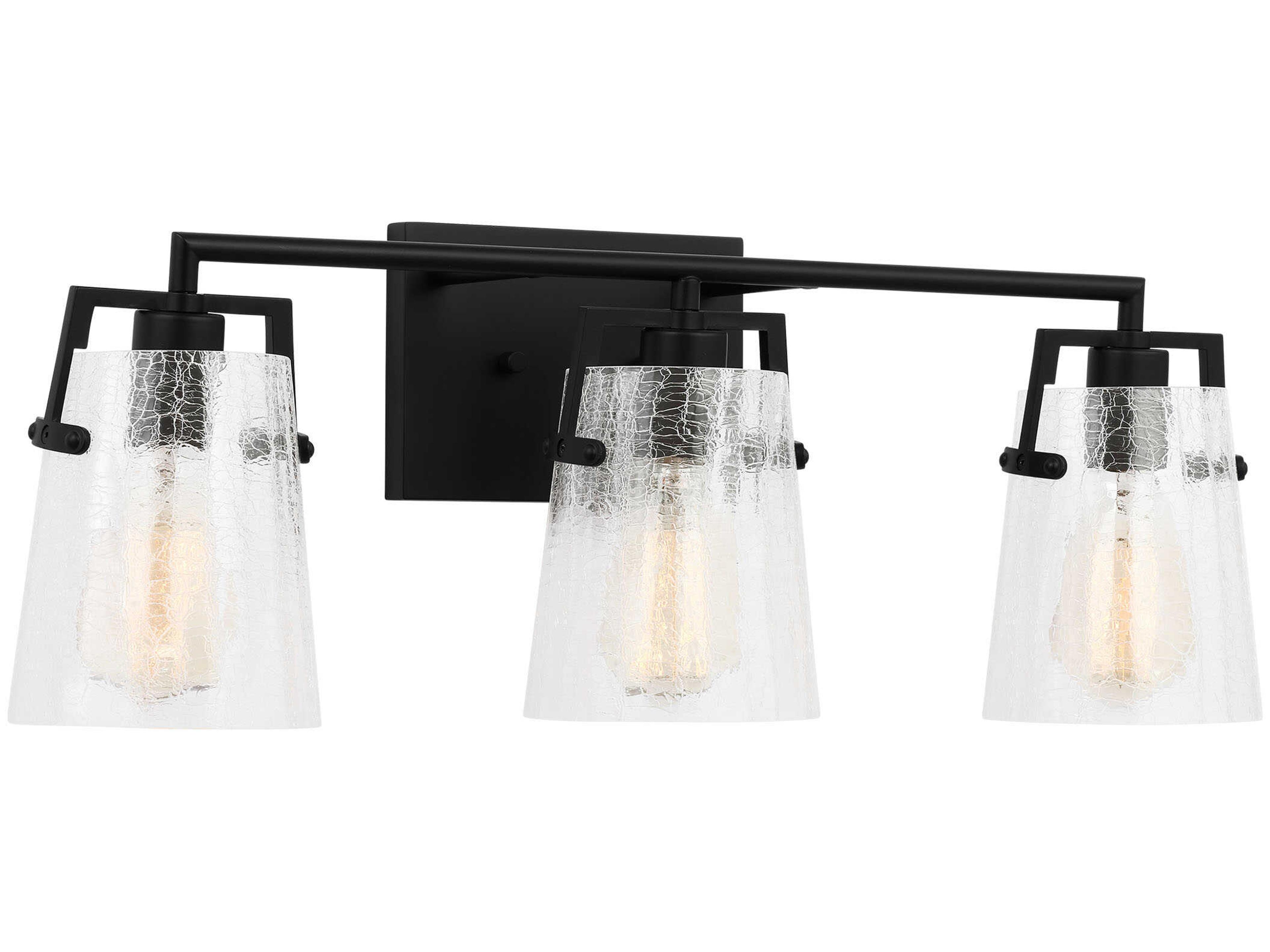 Visual Comfort Studio Crofton 3-Light Midnight Black Vanity Light