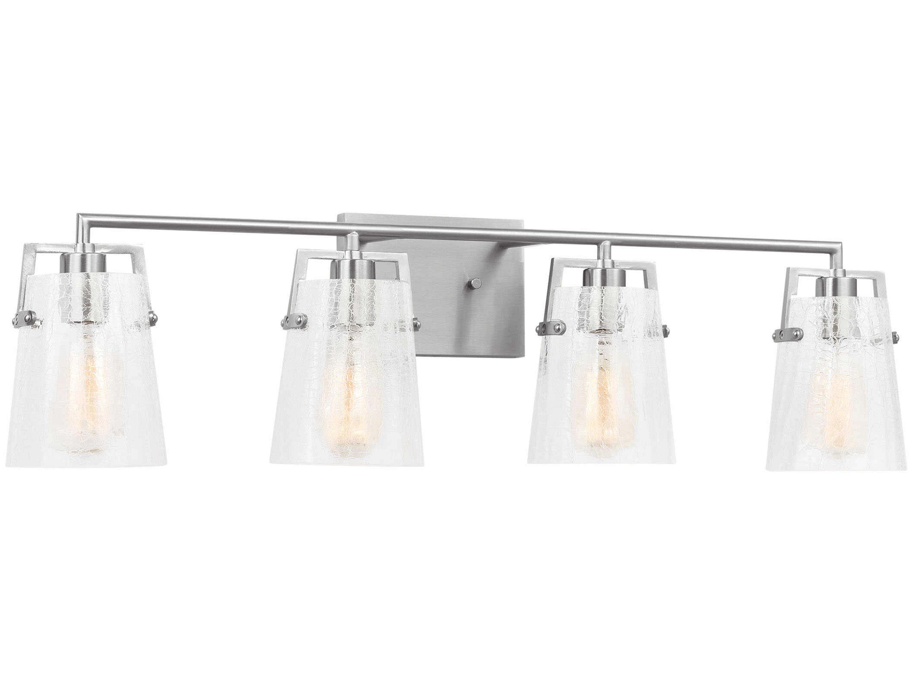 Visual Comfort Studio Crofton 4-Light Brushed Nickel Vanity Light