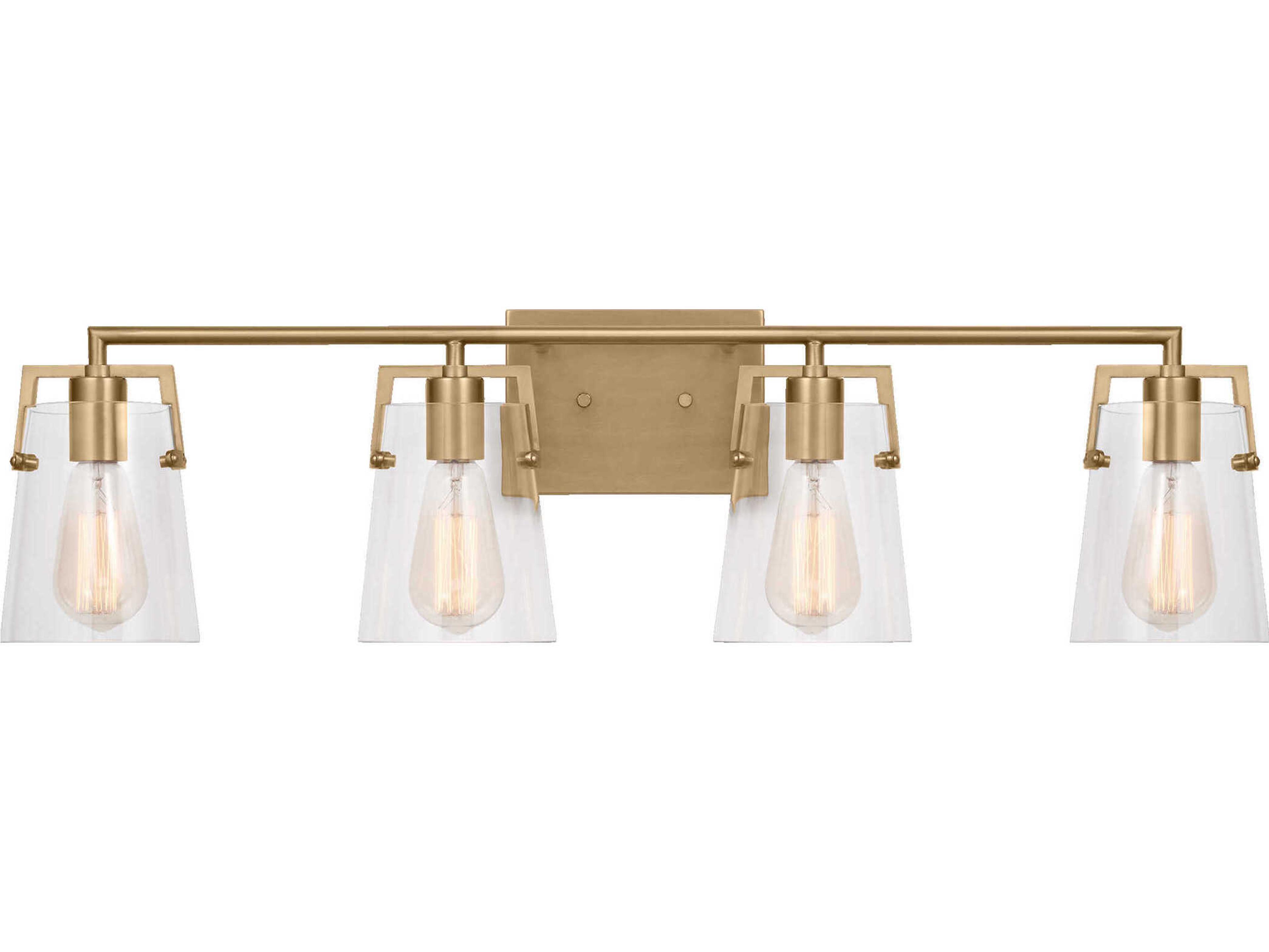 Visual Comfort Studio Crofton 4-Light Satin Brass Vanity Light