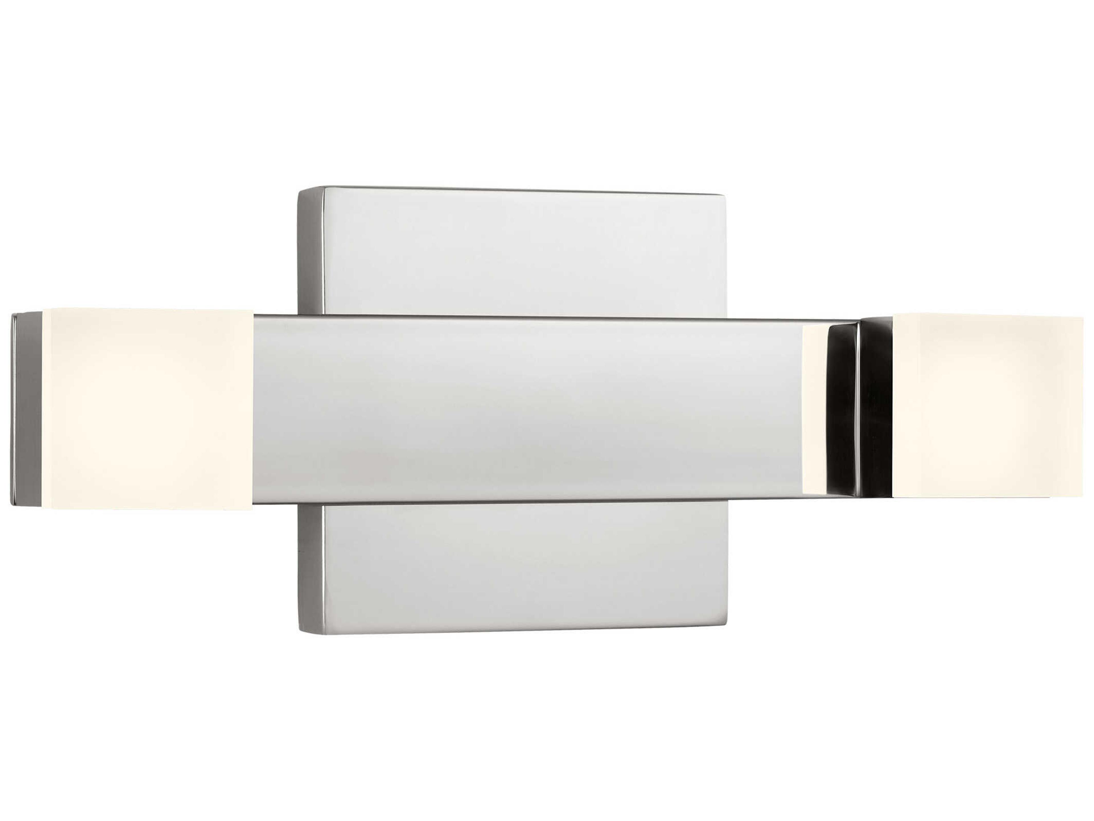 Visual Comfort Studio Brander 2-Light Chrome Vanity Light