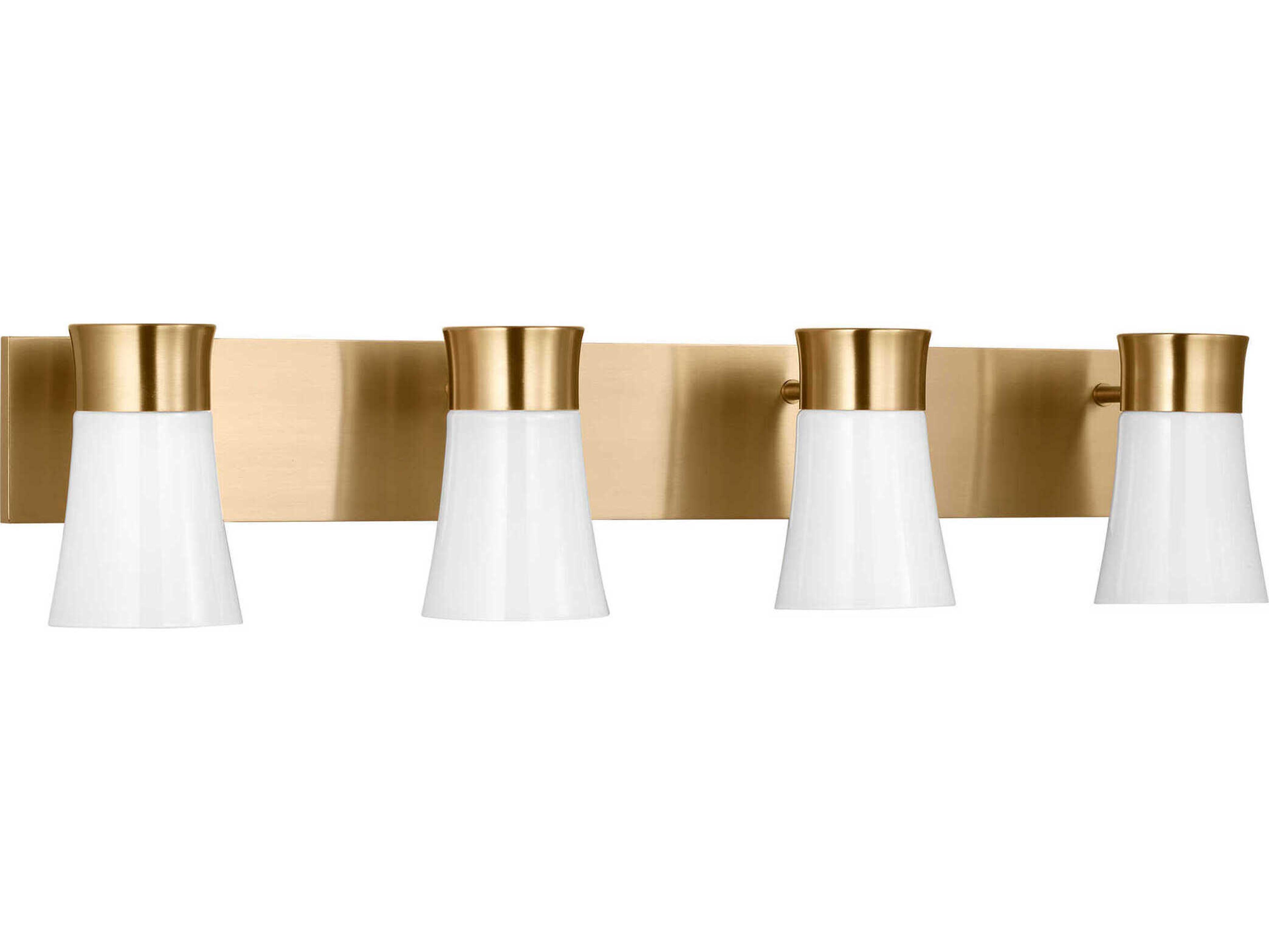 Visual Comfort Studio Roy 4-Light Satin Brass Vanity Light