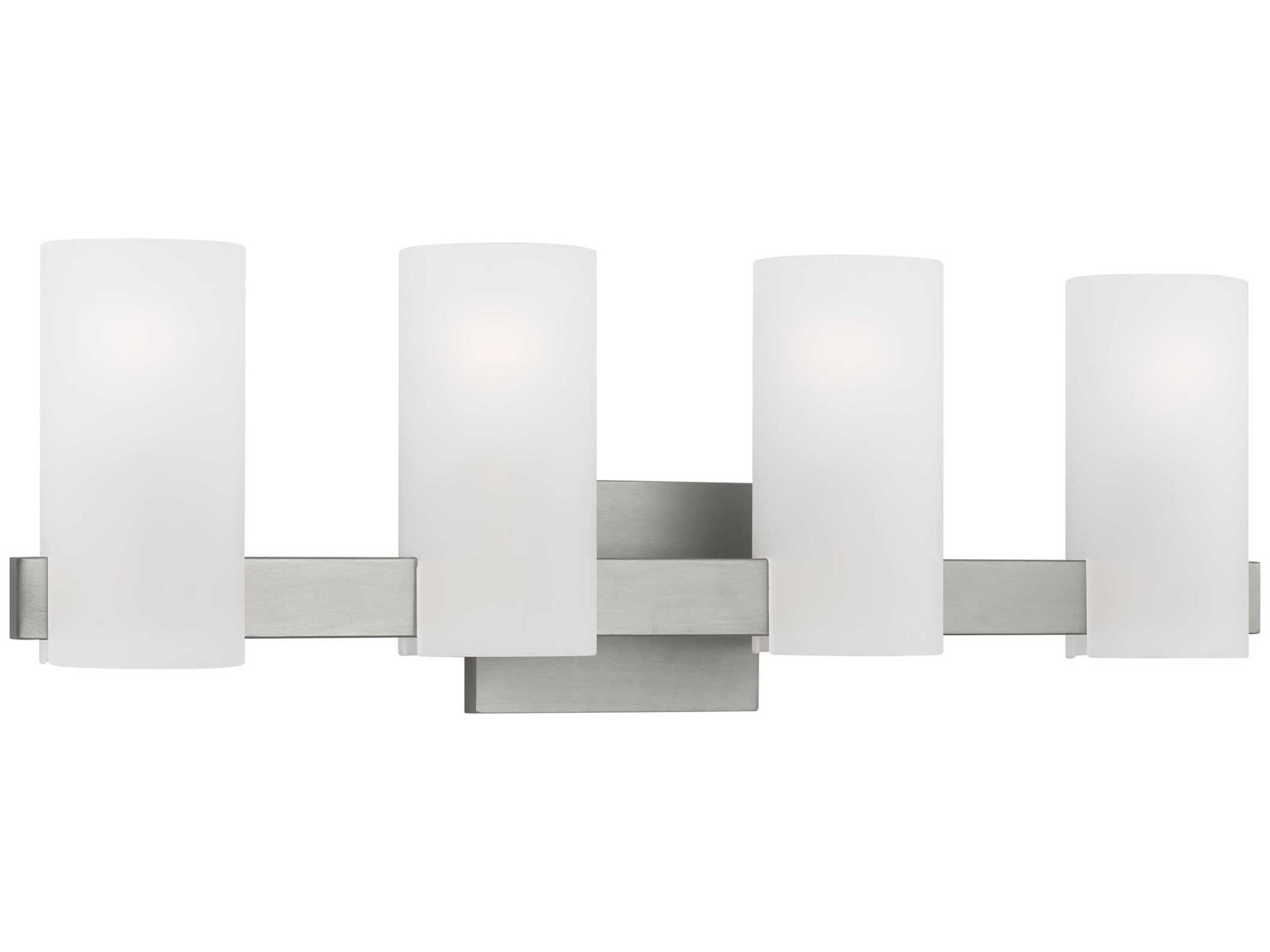 Visual Comfort Studio Rhode 4-Light Brushed Steel Vanity Light