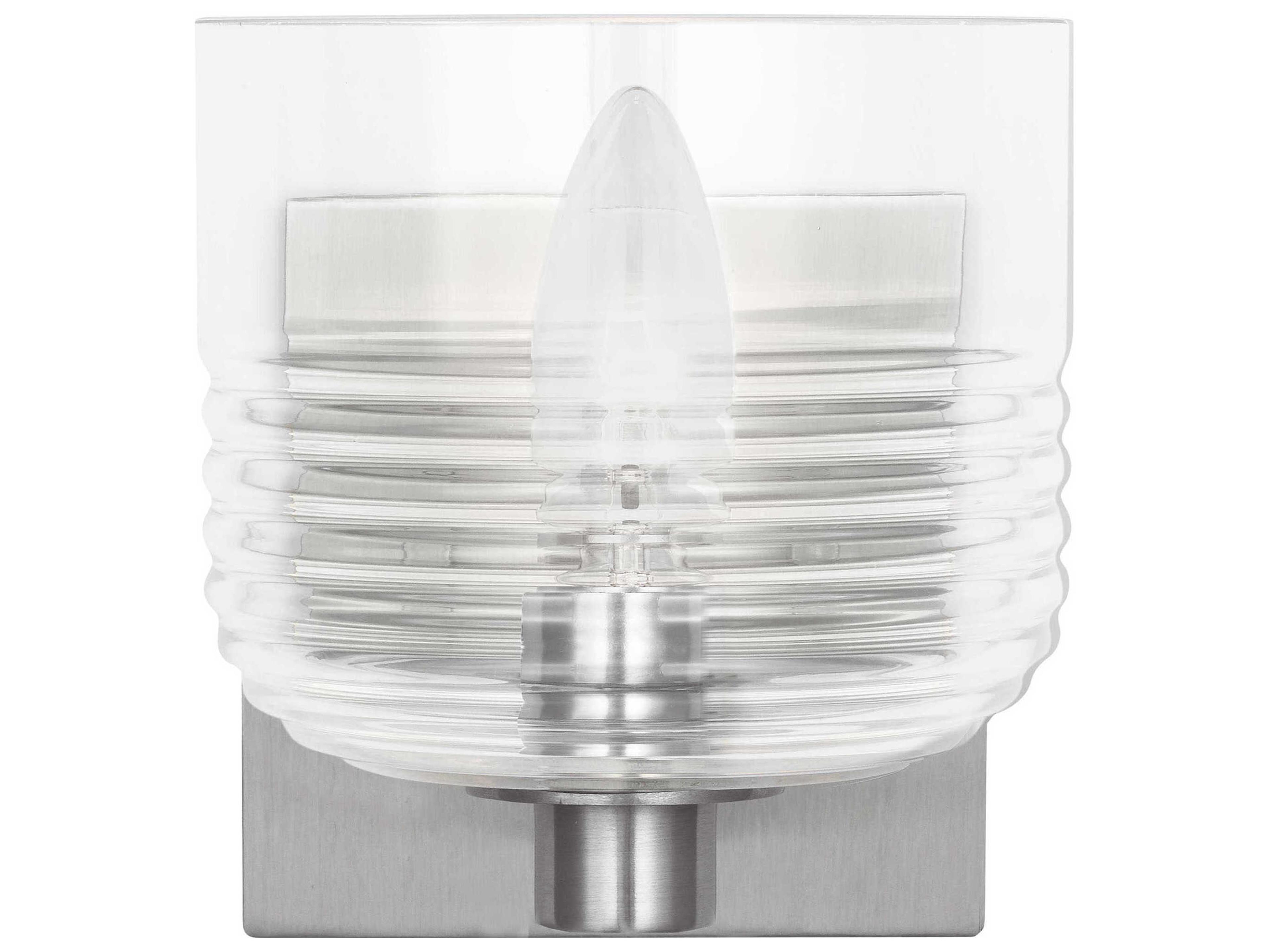 Visual Comfort Studio Lochdale 1-Light Brushed Nickel Wall Sconce