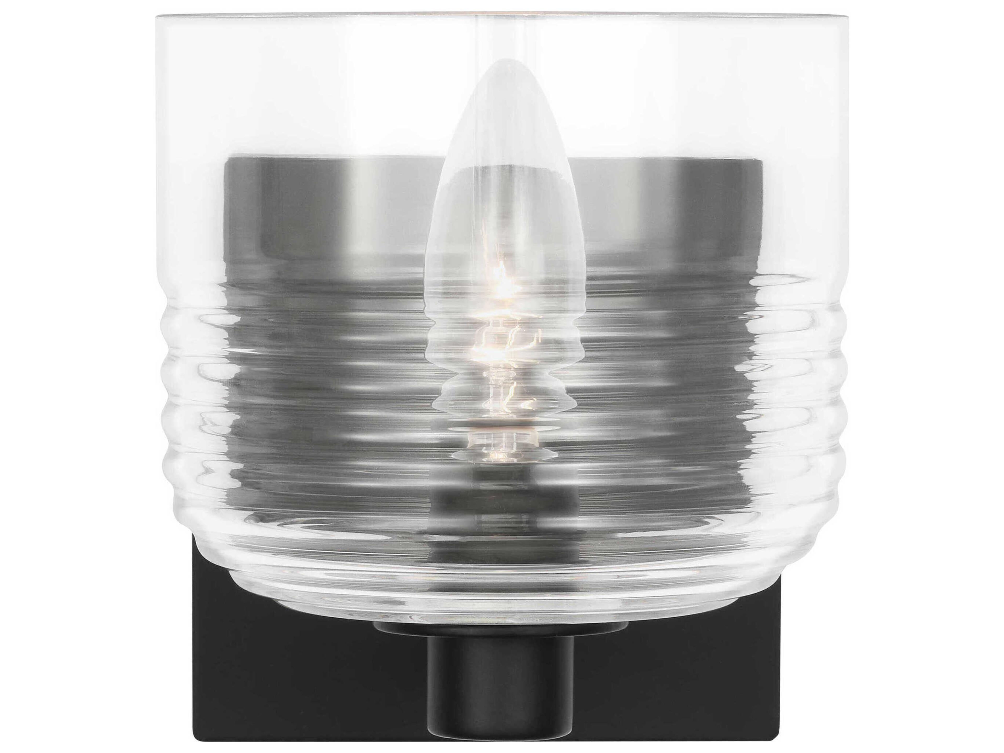 Visual Comfort Studio Lochdale 1-Light Midnight Black Wall Sconce