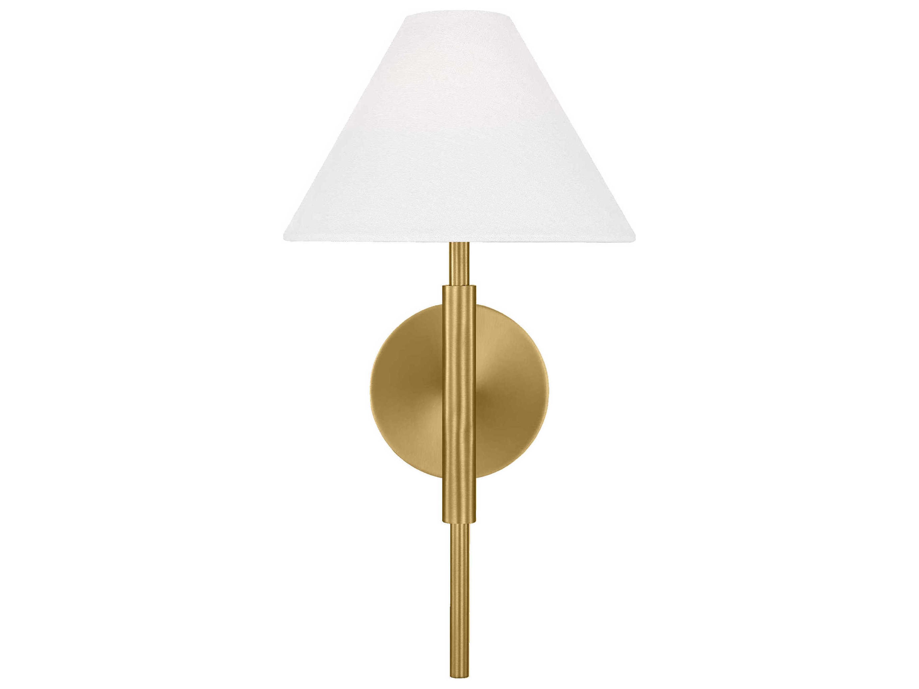 Visual Comfort Studio Porteau 1-Light Satin Brass Wall Sconce