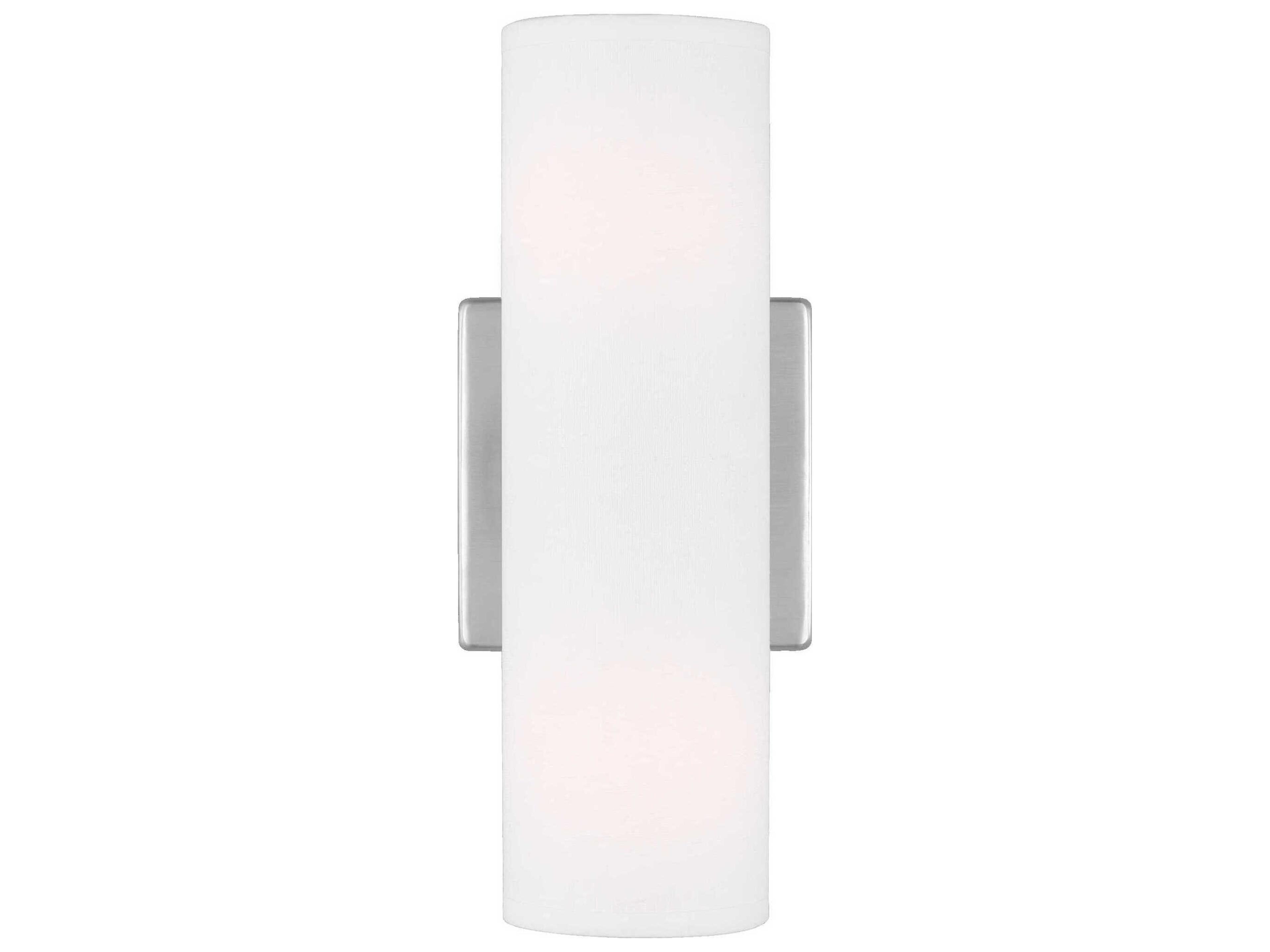 Visual Comfort Studio Capalino 2-Light Brushed Steel Wall Sconce