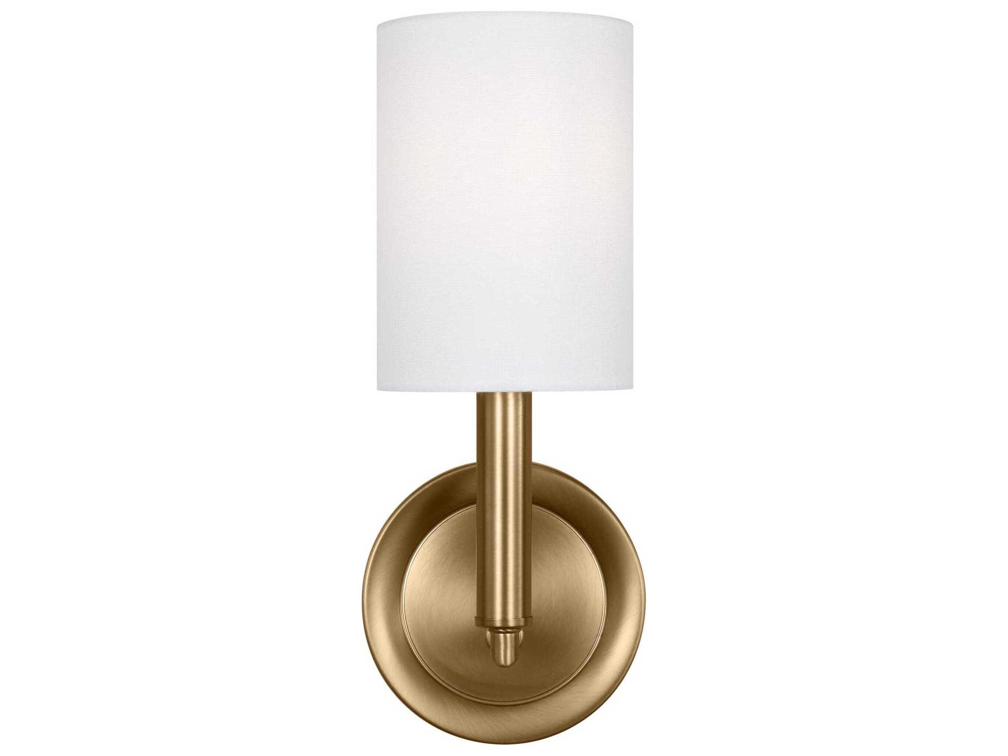Visual Comfort Studio Egmont 1-Light Satin Brass Wall Sconce