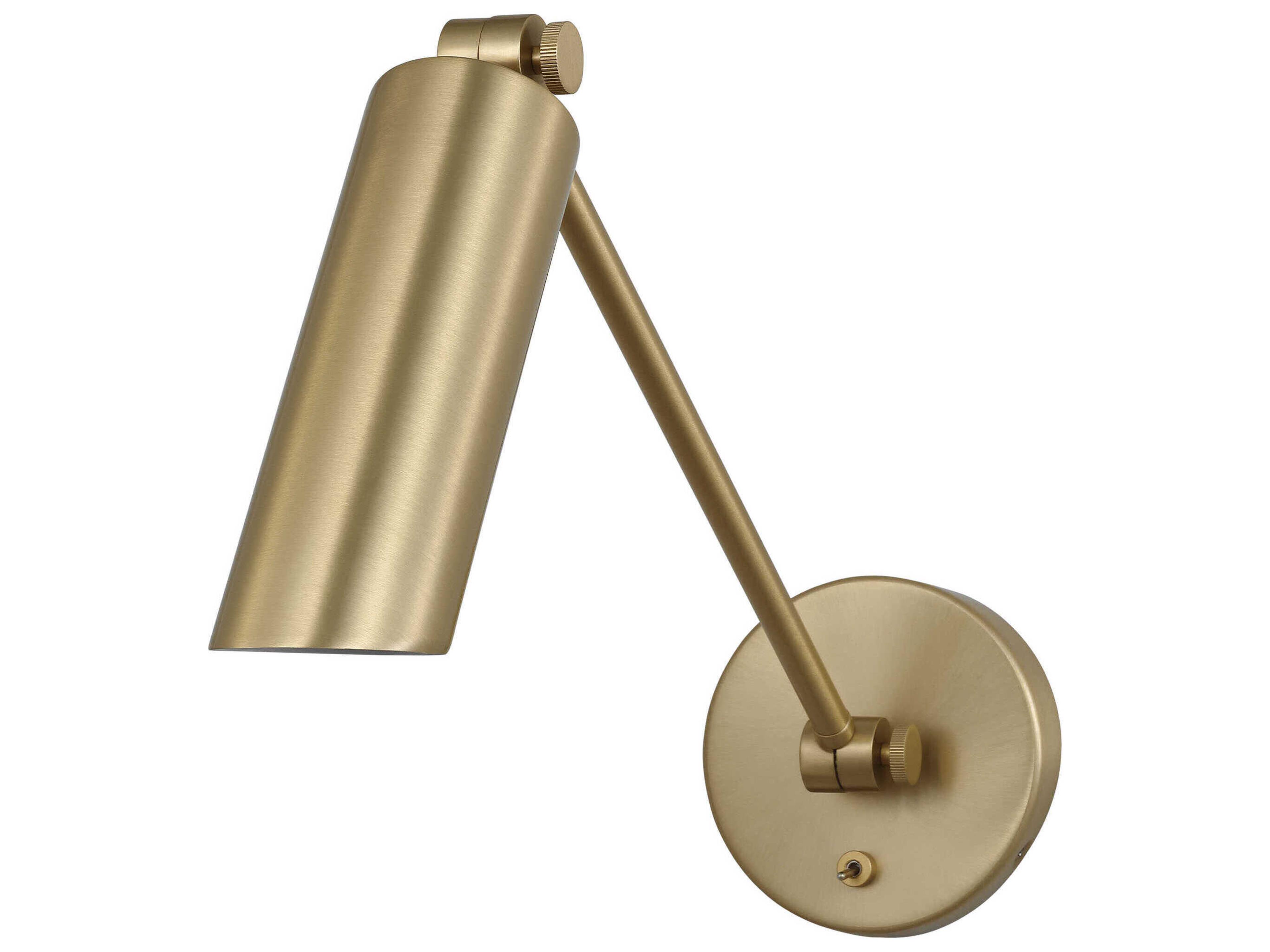 Visual Comfort Studio Frasar 1-Light Satin Brass Swing Wall Sconce