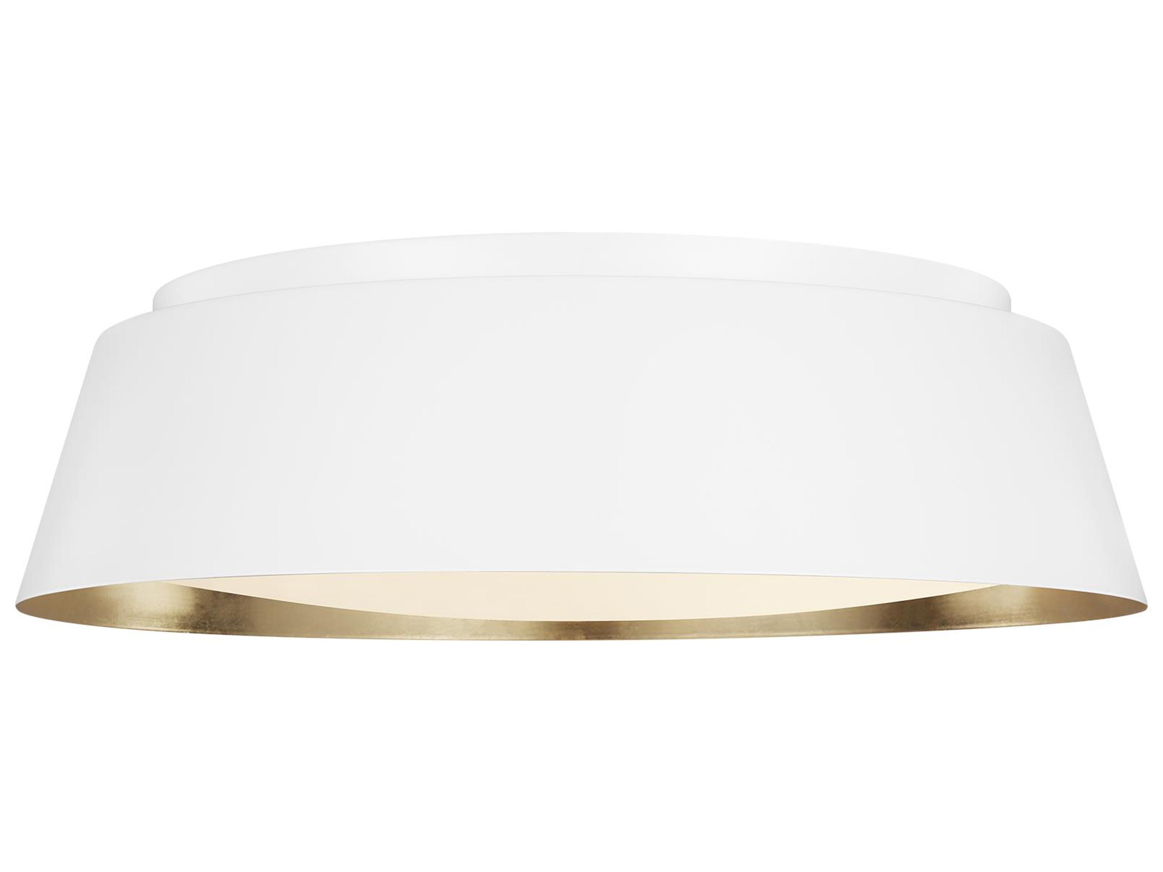 Visual Comfort Studio Asher 4-Light Matte White Flush Mount