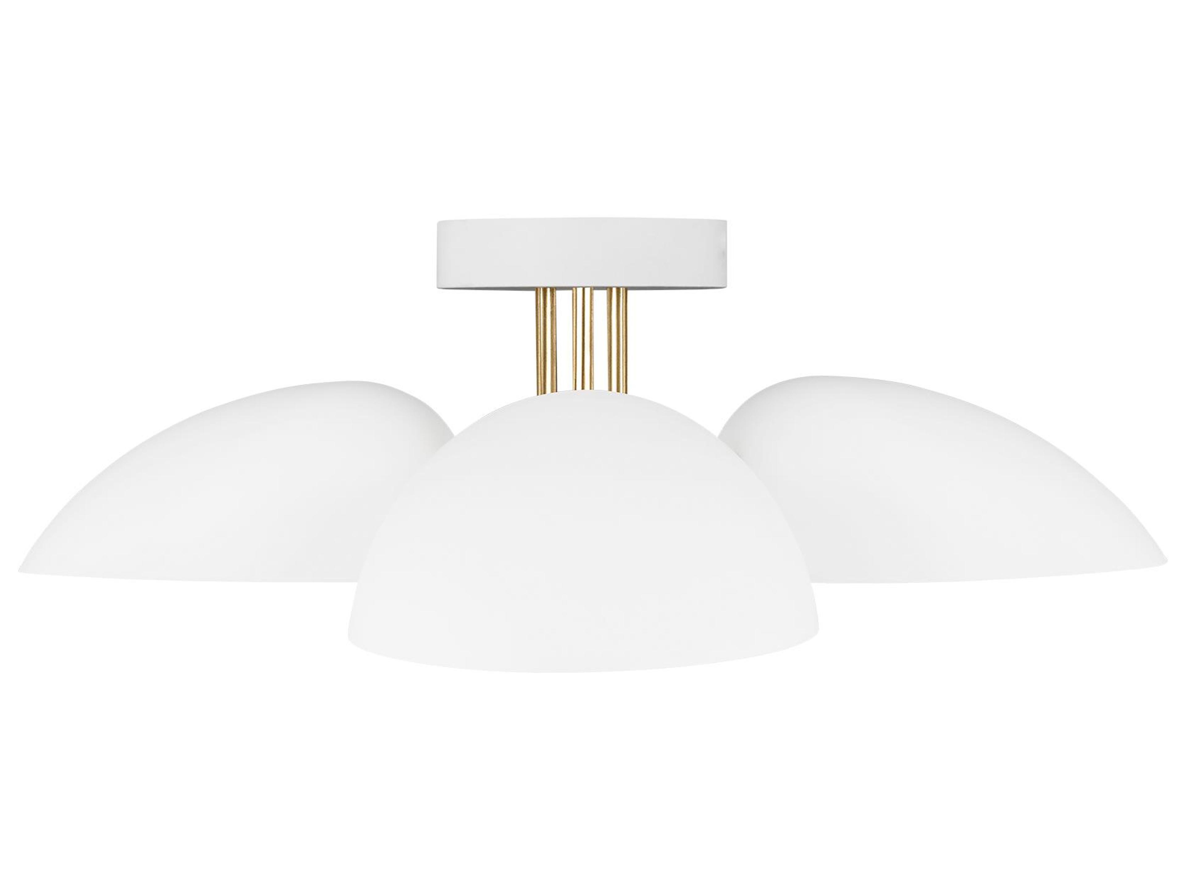 Visual Comfort Studio Jane 3-Light Matte White Semi Flush Mount