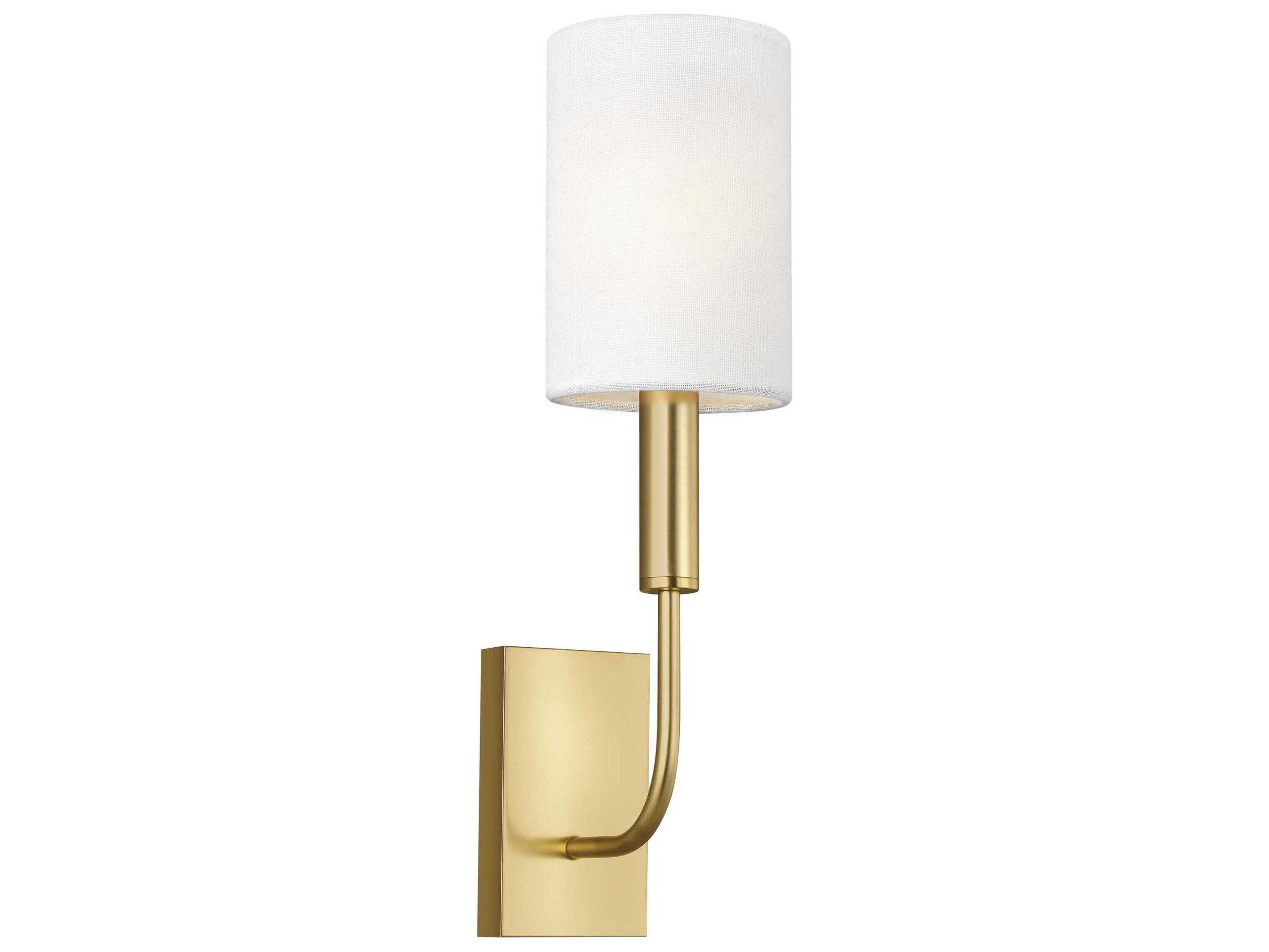 Visual Comfort Studio Brianna 1-Light Burnished Brass Wall Sconce