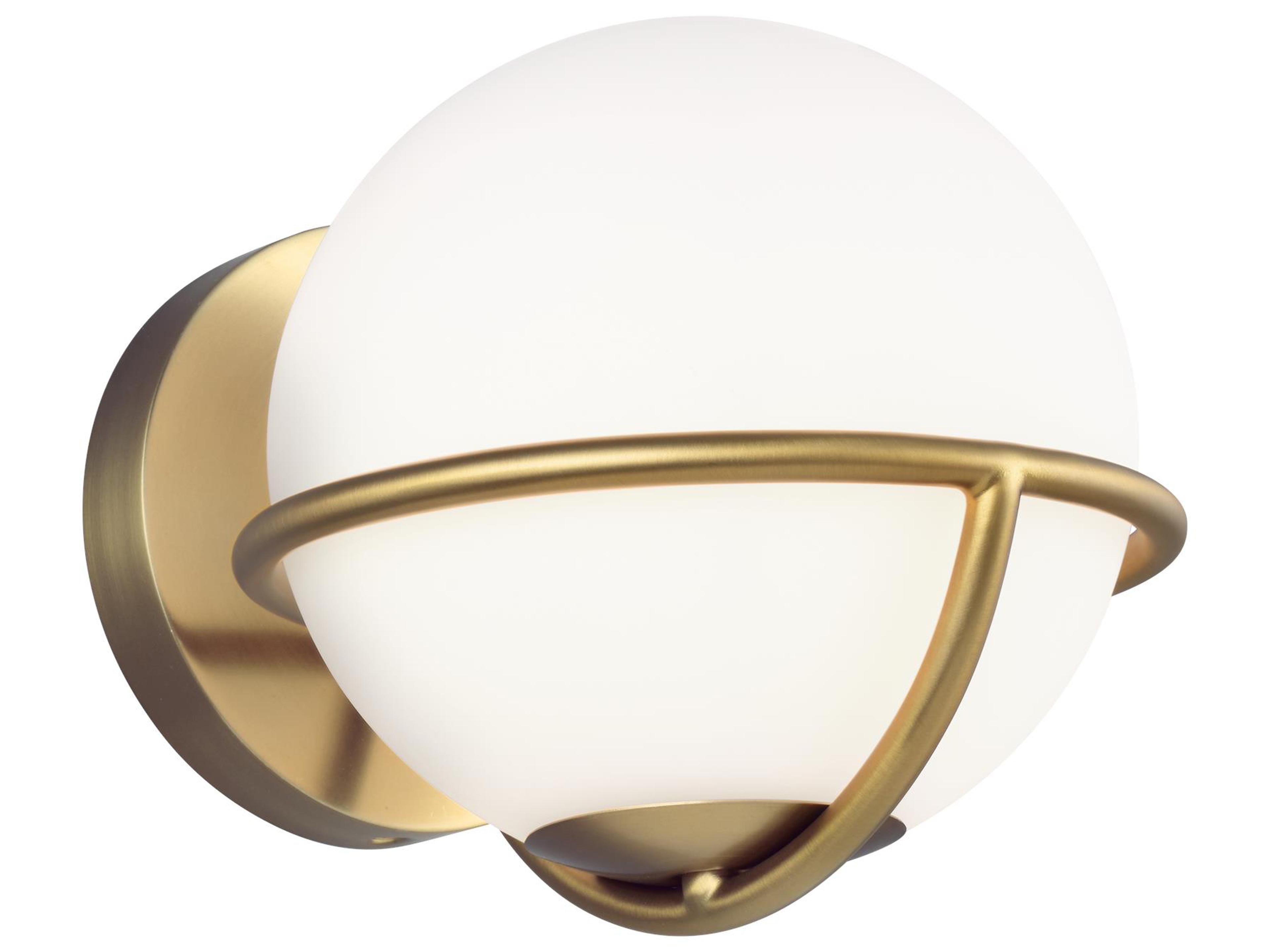Visual Comfort Studio Apollo 1-Light Burnished Brass Wall Sconce