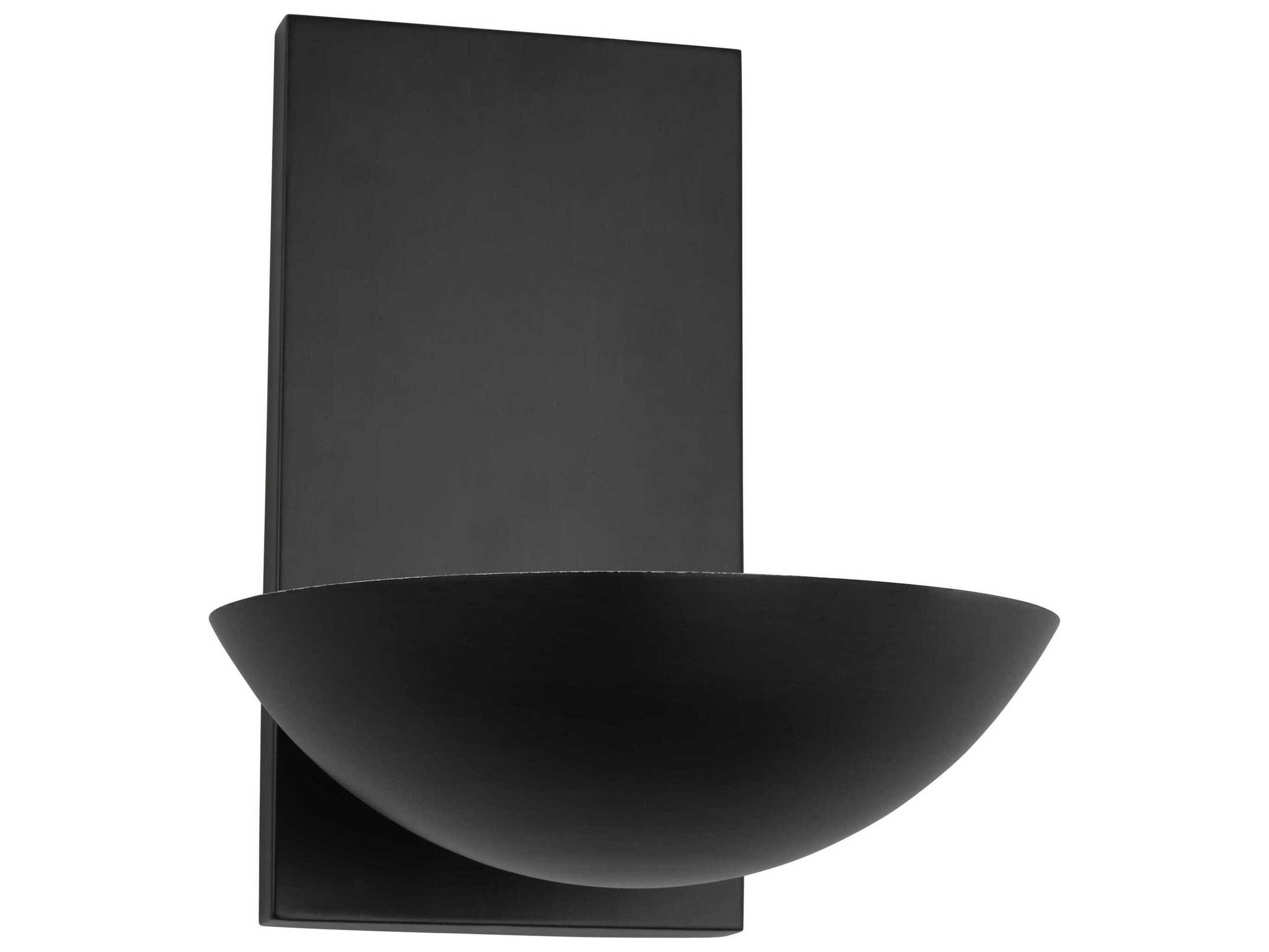 Visual Comfort Studio Nevel 1-Light Aged Iron Black Wall Sconce