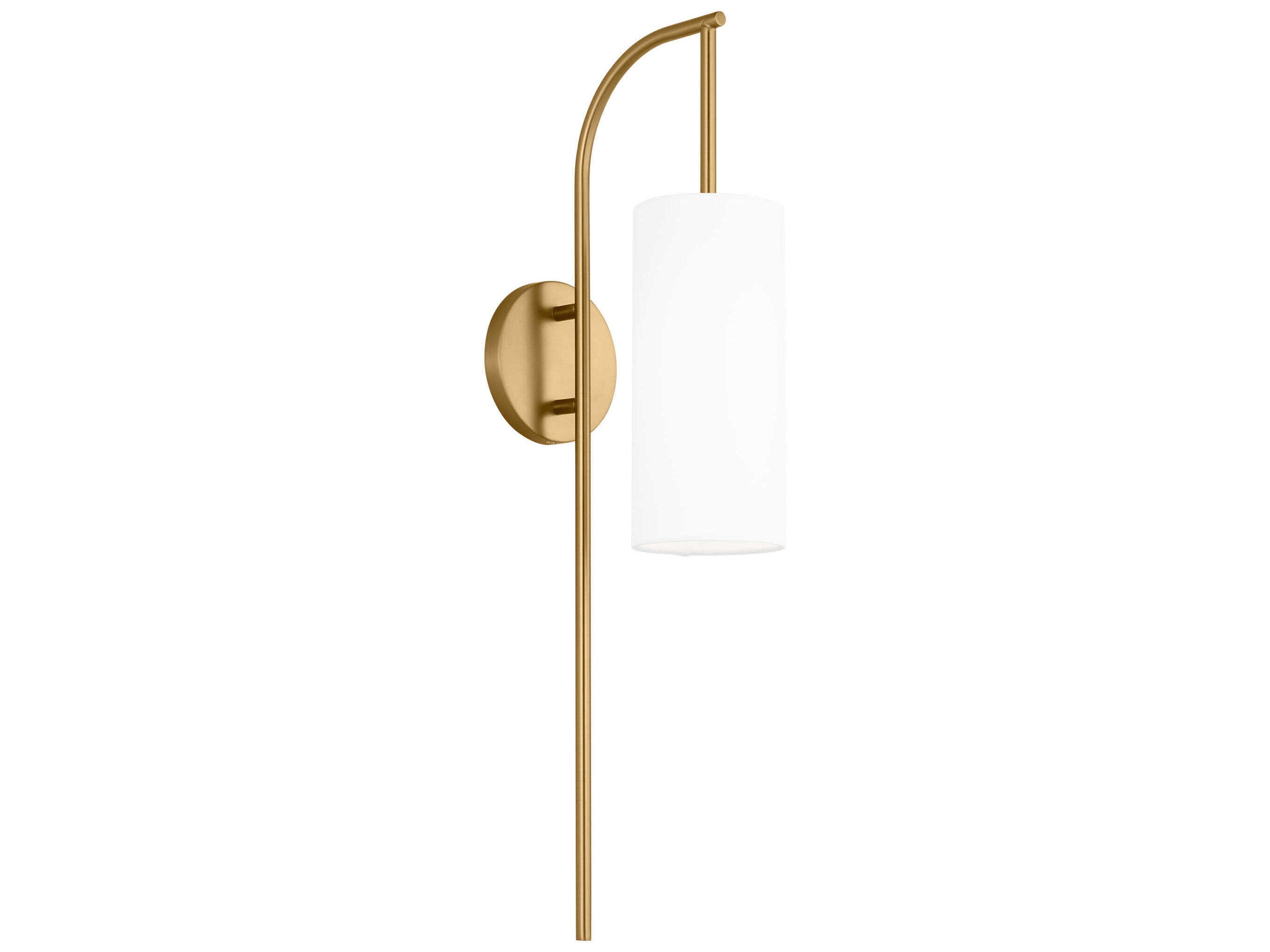 Visual Comfort Studio Lowell 1-Light Burnished Brass Wall Sconce
