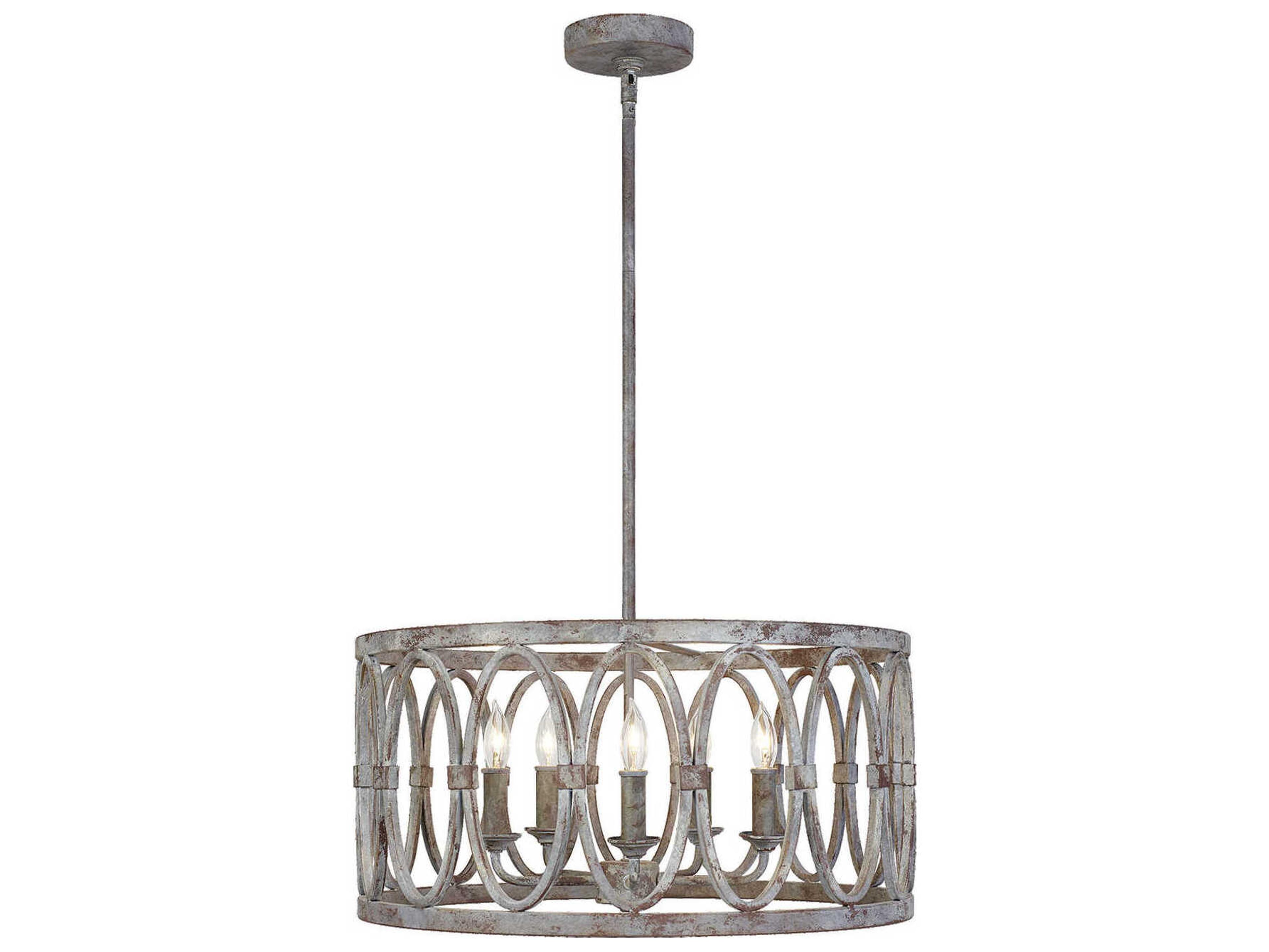 Visual Comfort Studio Patrice 5-Light Deep Abyss Gray Candelabra Chandelier
