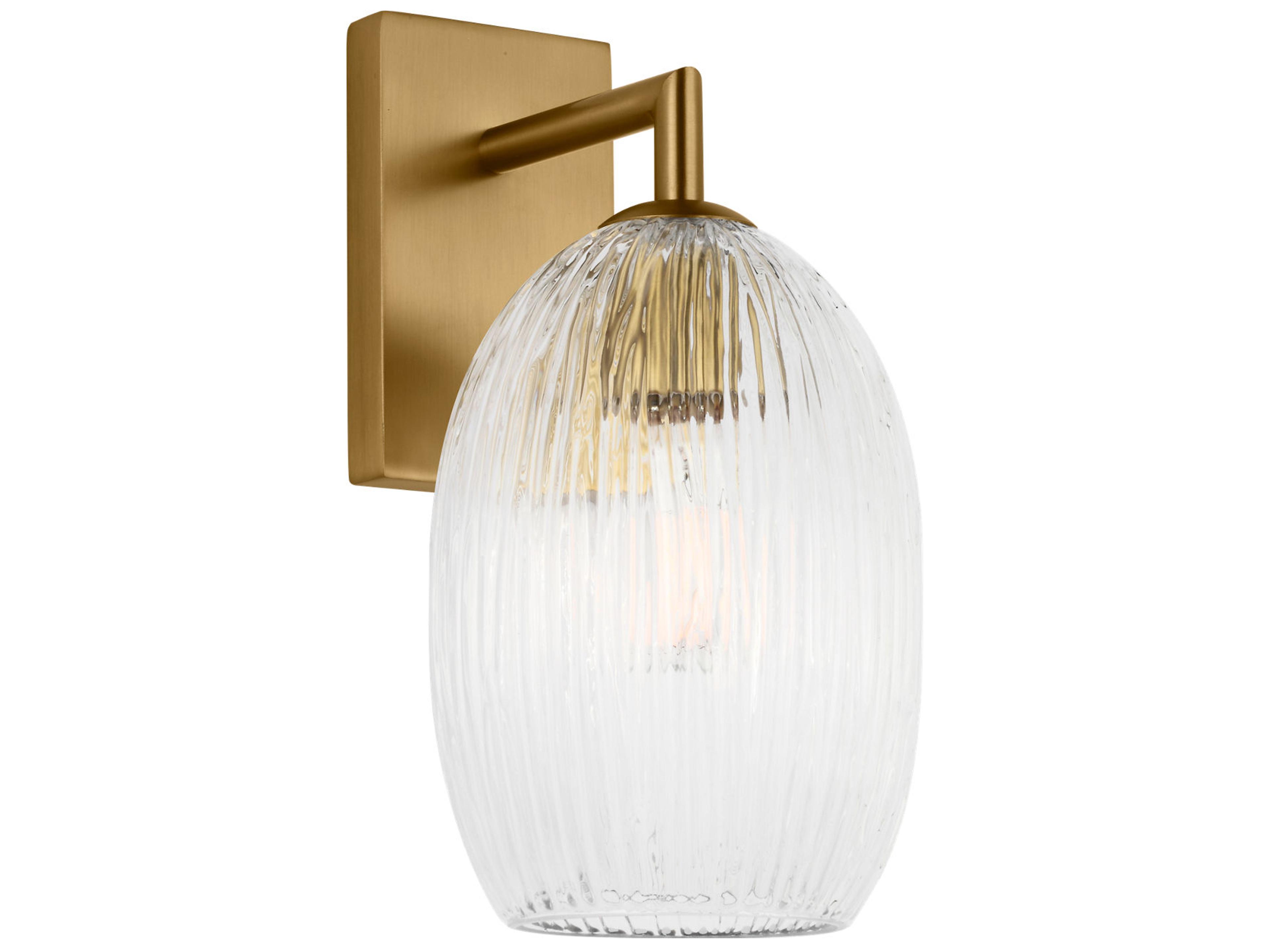 Visual Comfort Studio Serafina 1-Light Burnished Brass Wall Sconce