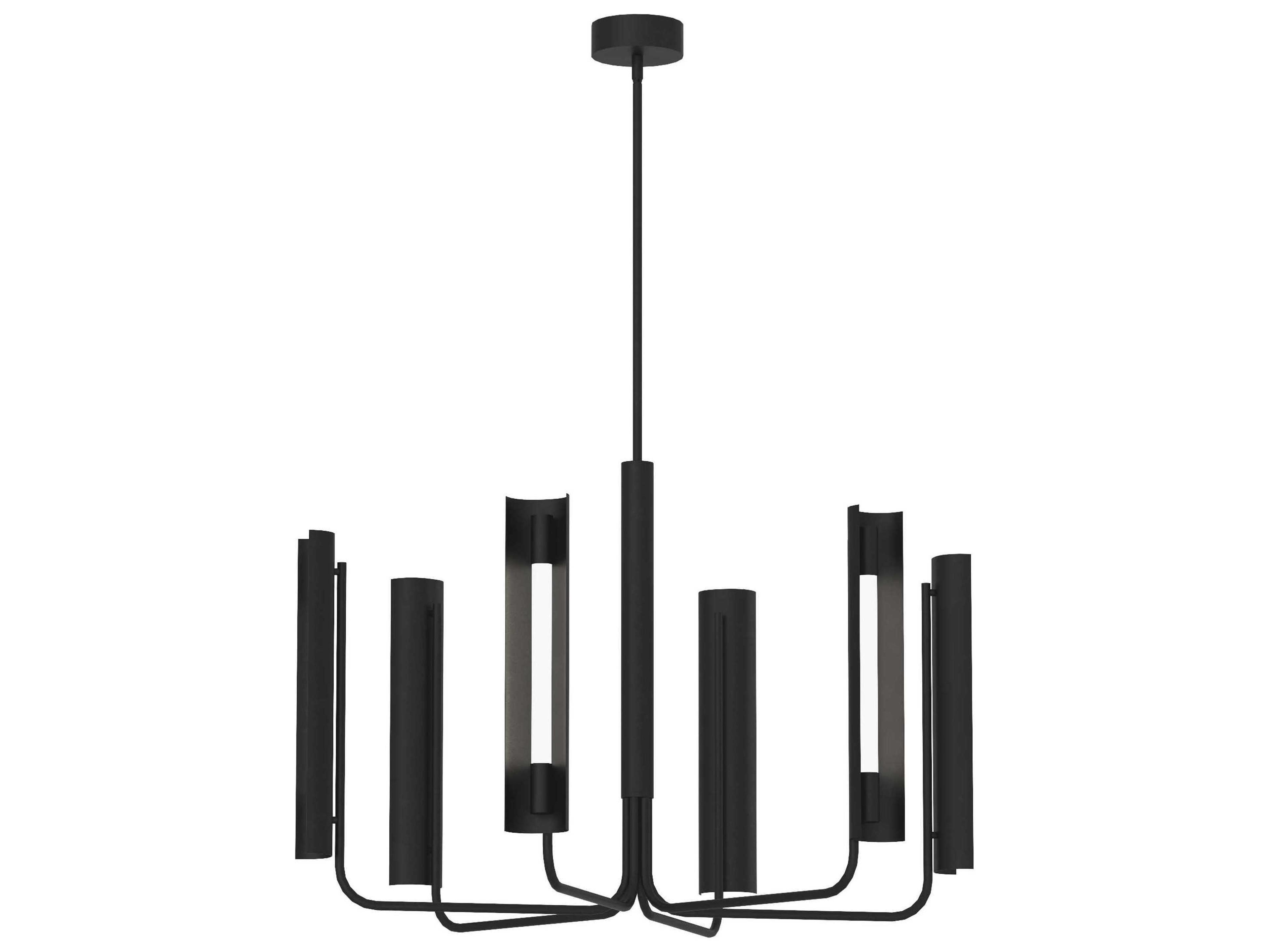 Visual Comfort Studio Carson 1-Light Midnight Black Linear Chandelier