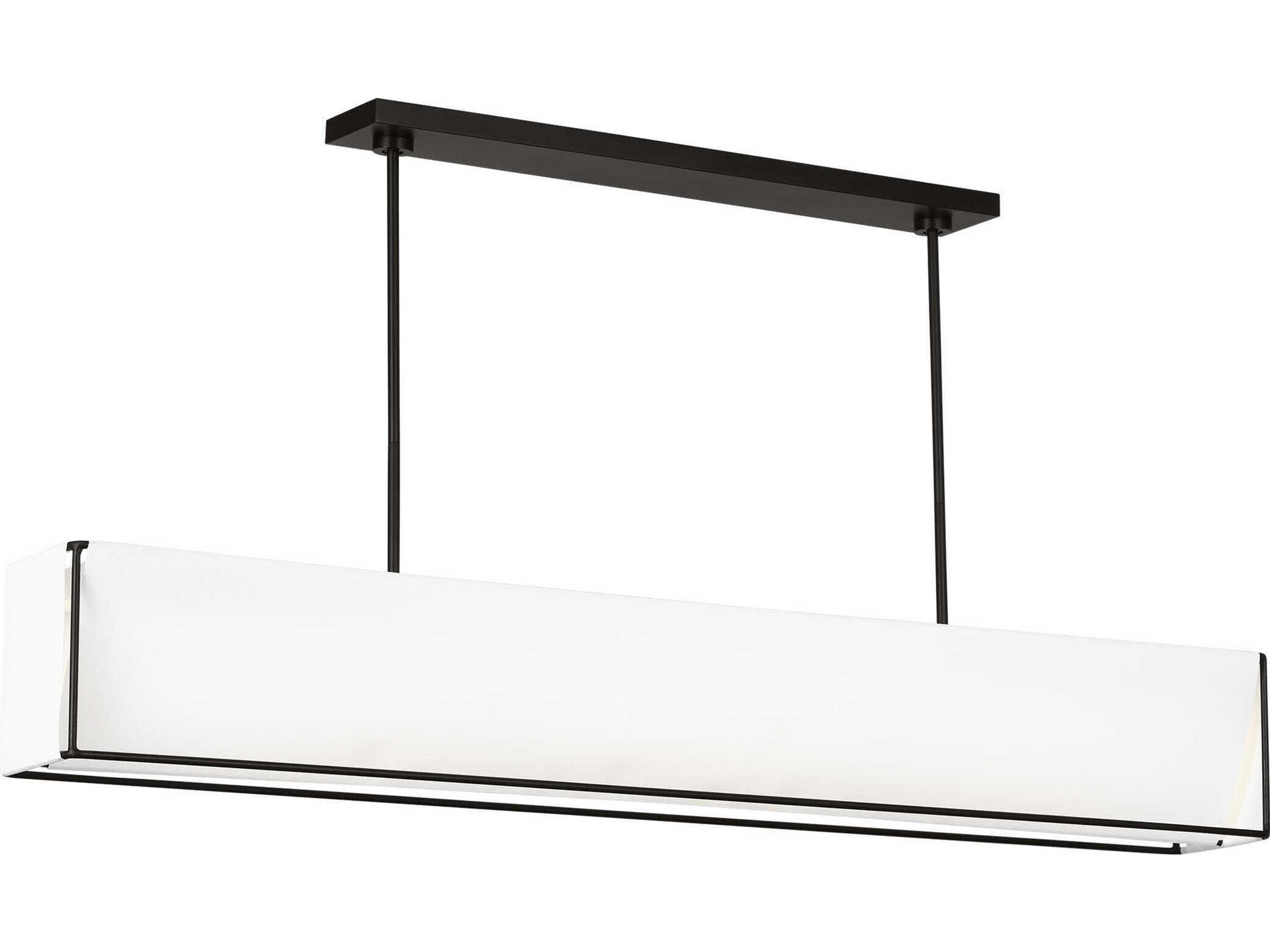 Visual Comfort Studio Velero 1-Light Aged Iron Black Island Pendant