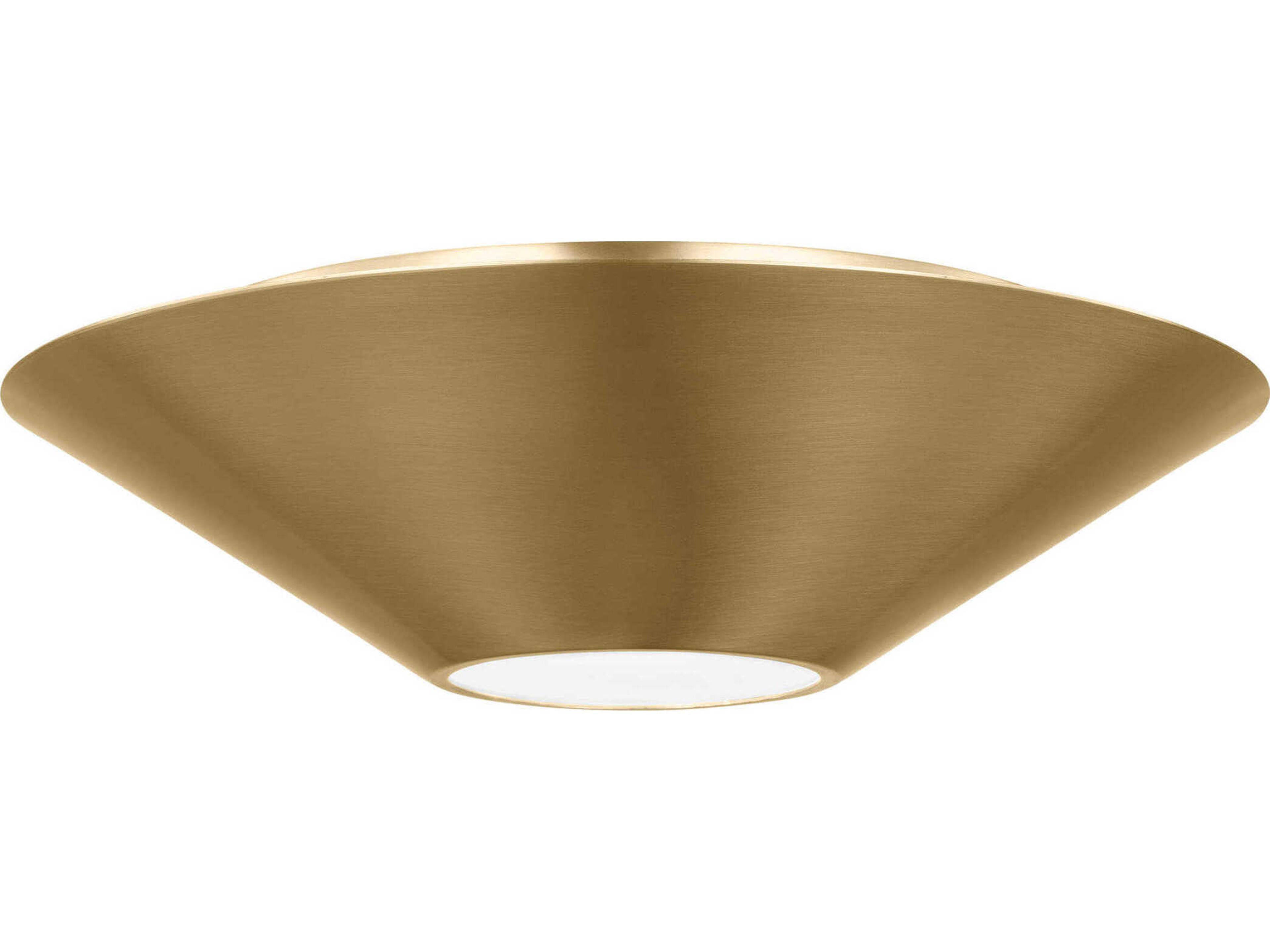 Visual Comfort Studio Echo 1-Light Burnished Brass Flush Mount