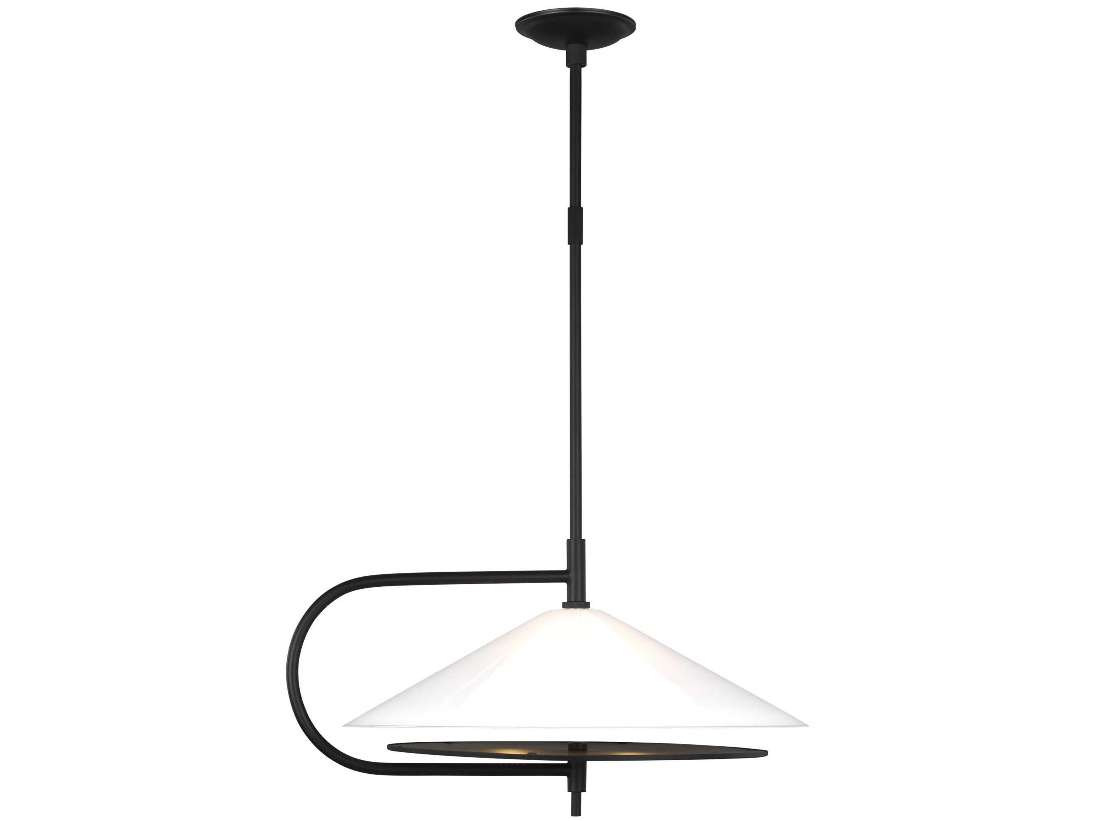 Visual Comfort Studio Gesture 2-Light Midnight Black Pendant