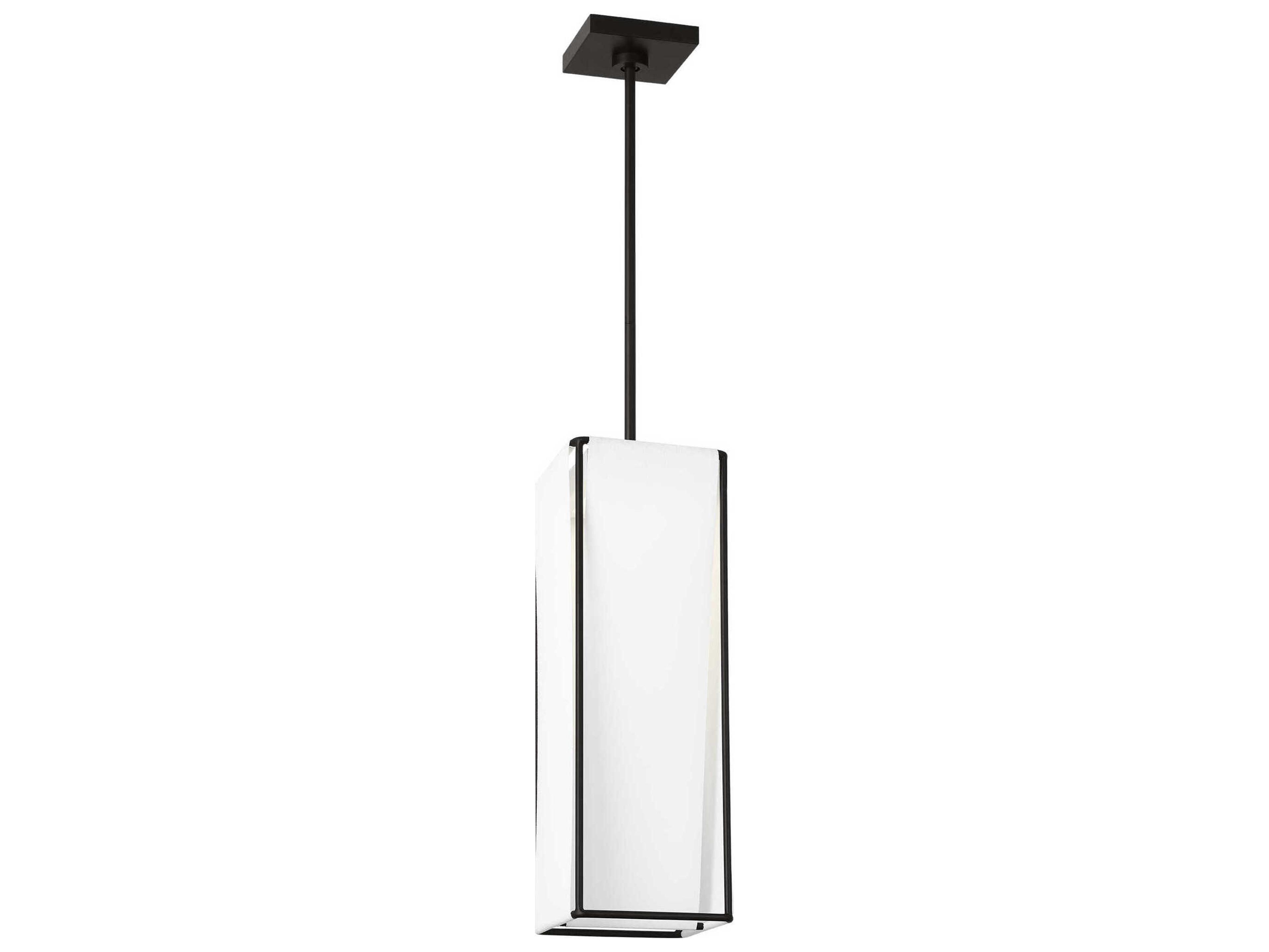 Visual Comfort Studio Velero 1-Light Aged Iron Black Mini Pendant