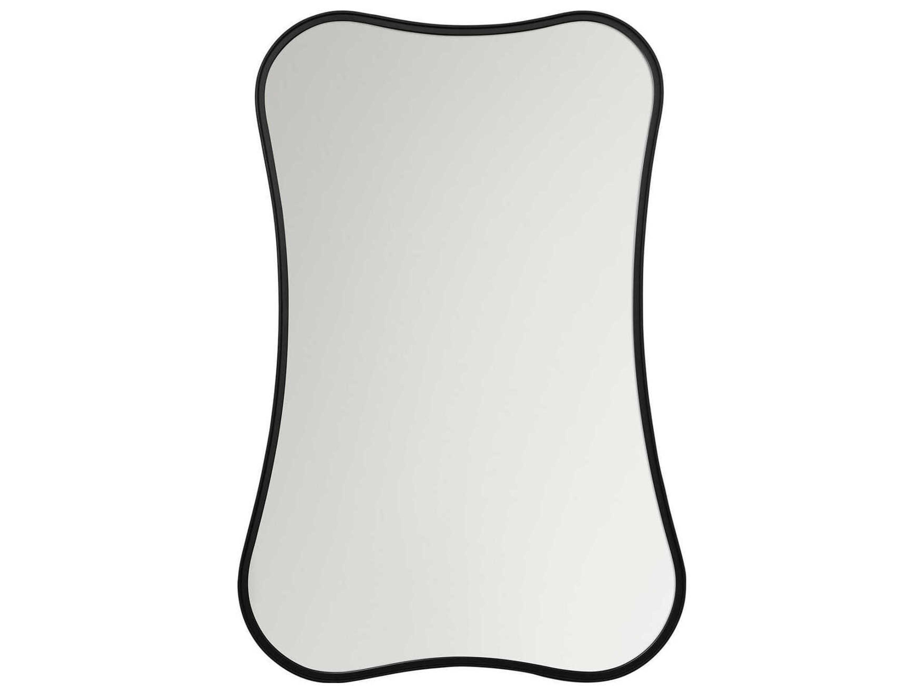 Visual Comfort Studio Cosway Midnight Black Rectangular Wall Mirror