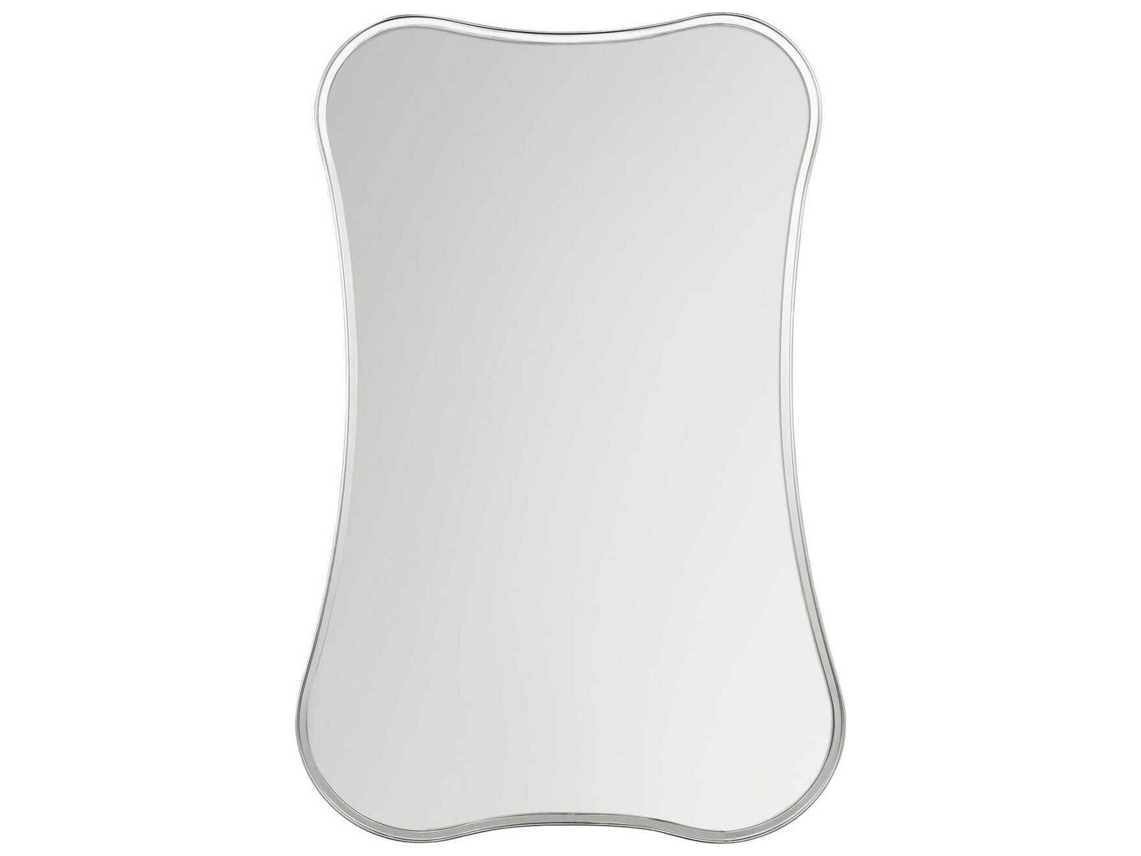 Visual Comfort Studio Cosway Polished Nickel Rectangular Wall Mirror