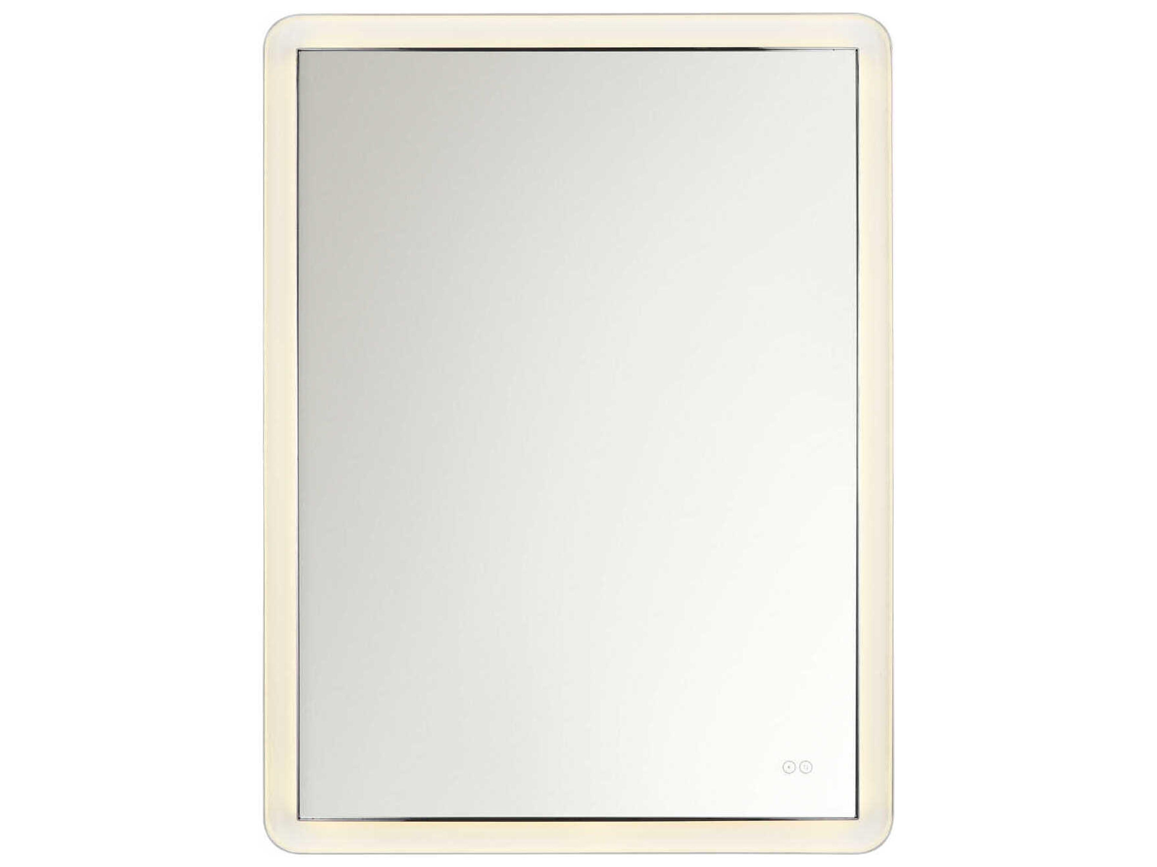 Visual Comfort Studio Chopin Polished Nickel Rectangular Wall Mirror