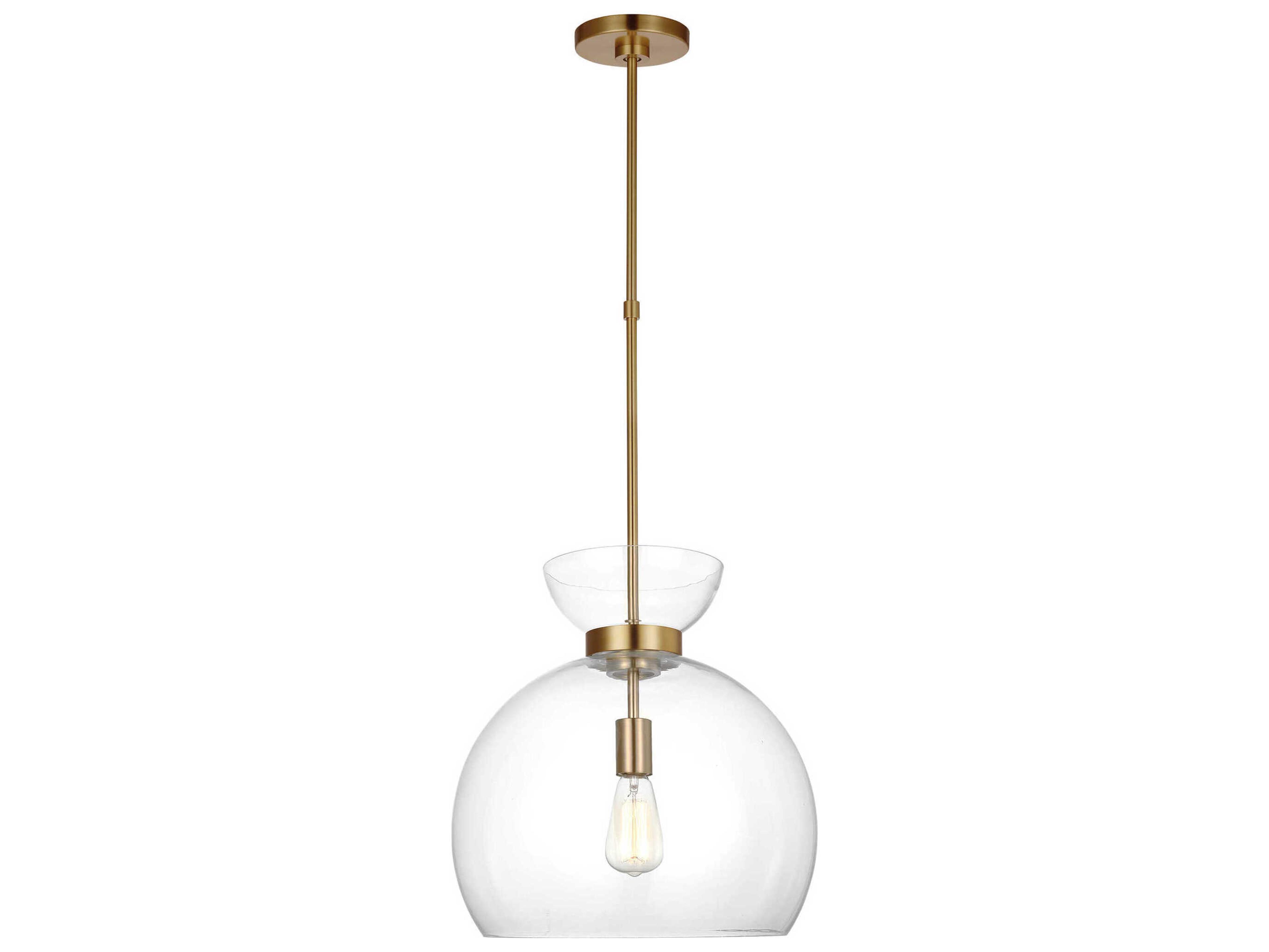 Visual Comfort Studio Londyn 1-Light Burnished Brass Pendant