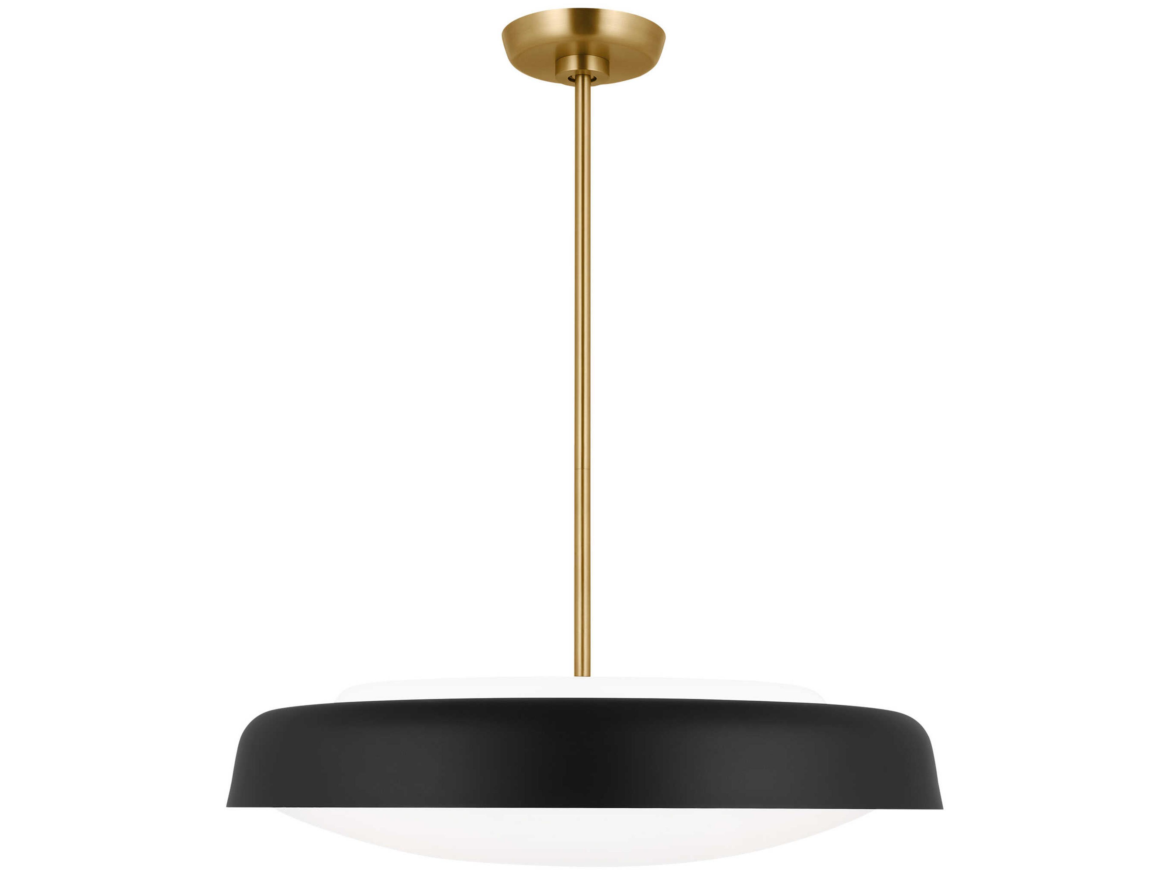 Visual Comfort Studio Draper 3-Light Midnight Black Bowl Pendant