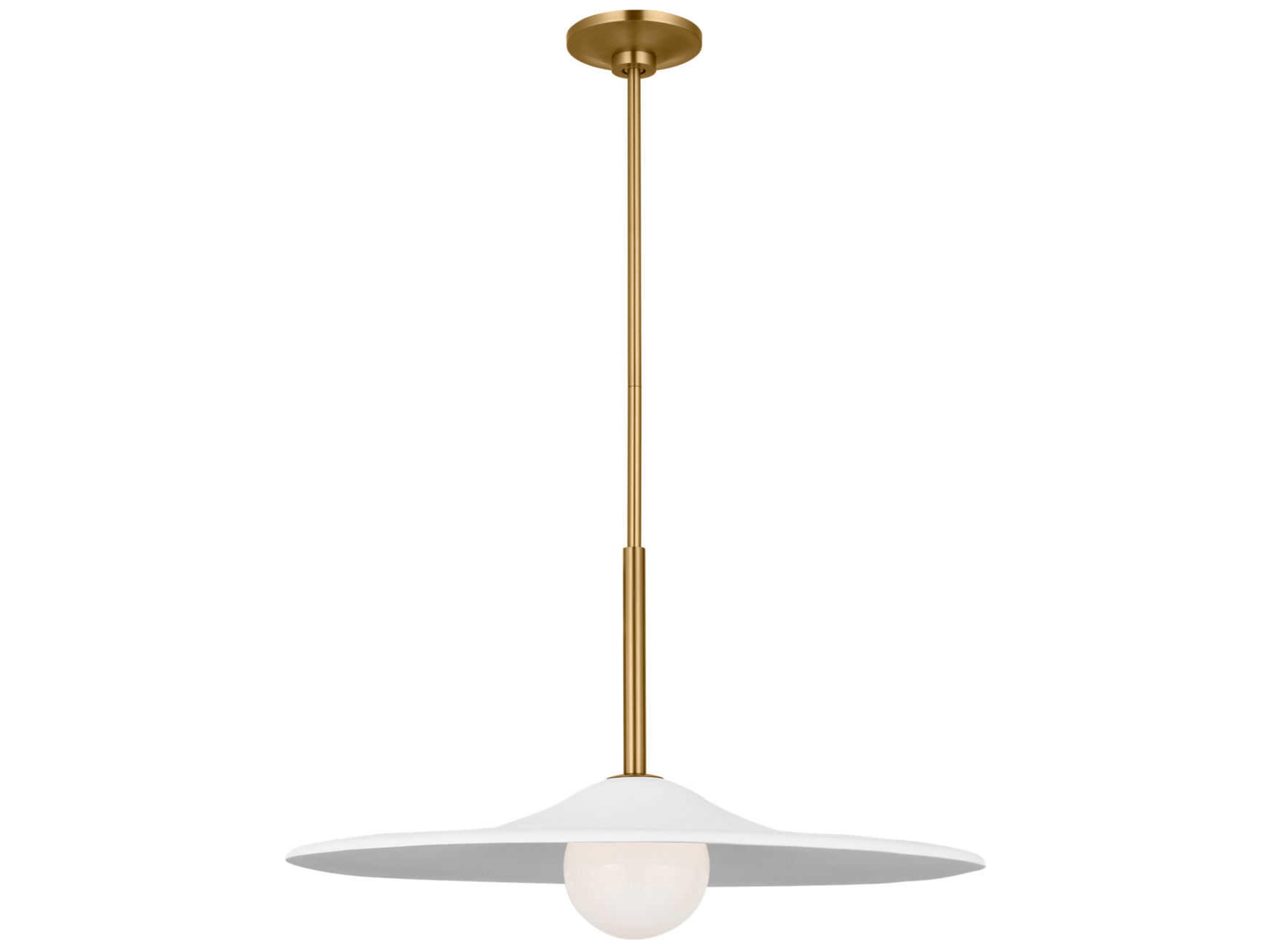 Visual Comfort Studio Endicott 1-Light Burnished Brass Globe Pendant