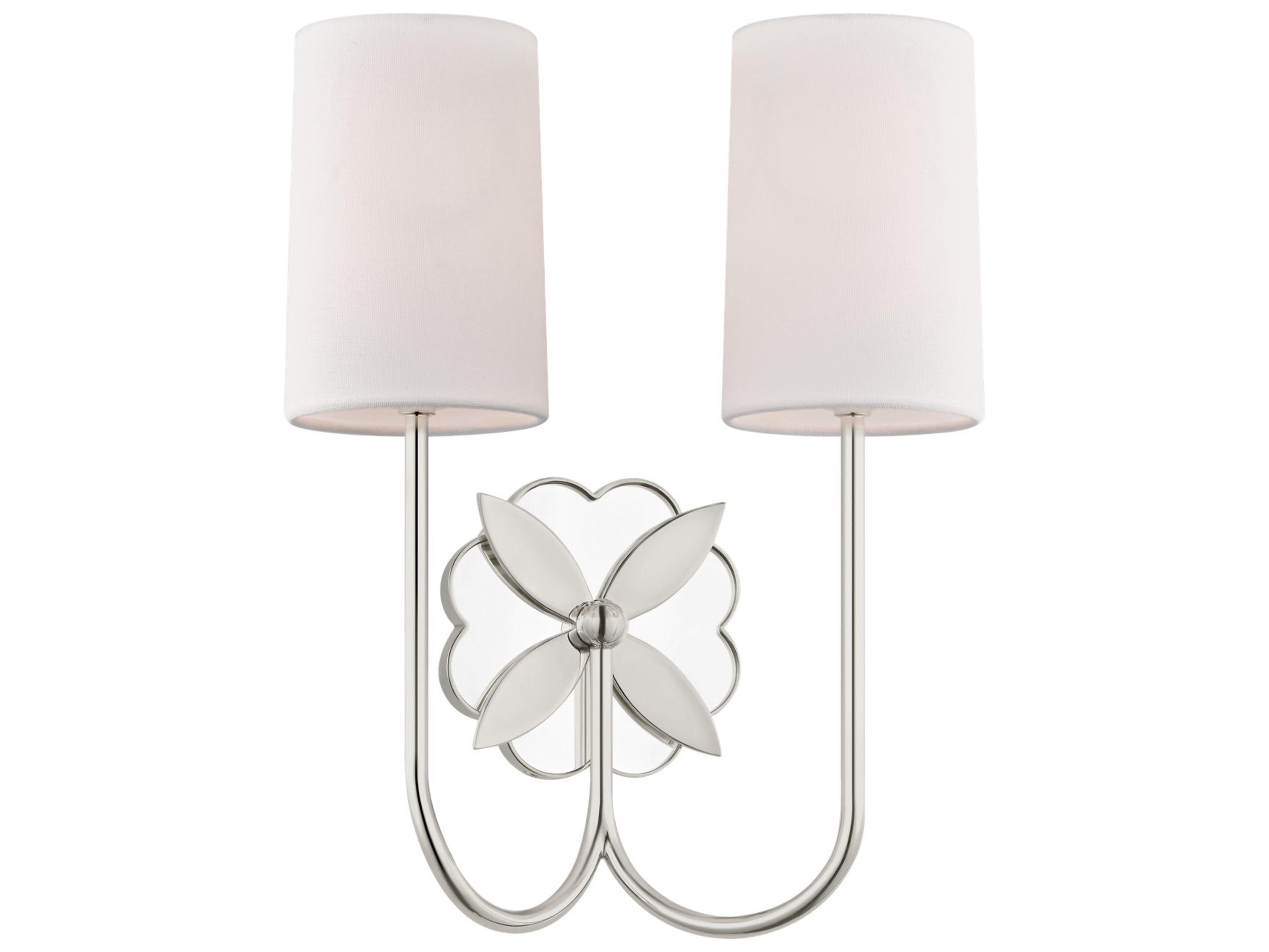 Visual Comfort Studio Spencer 2-Light Polished Nickel Wall Sconce