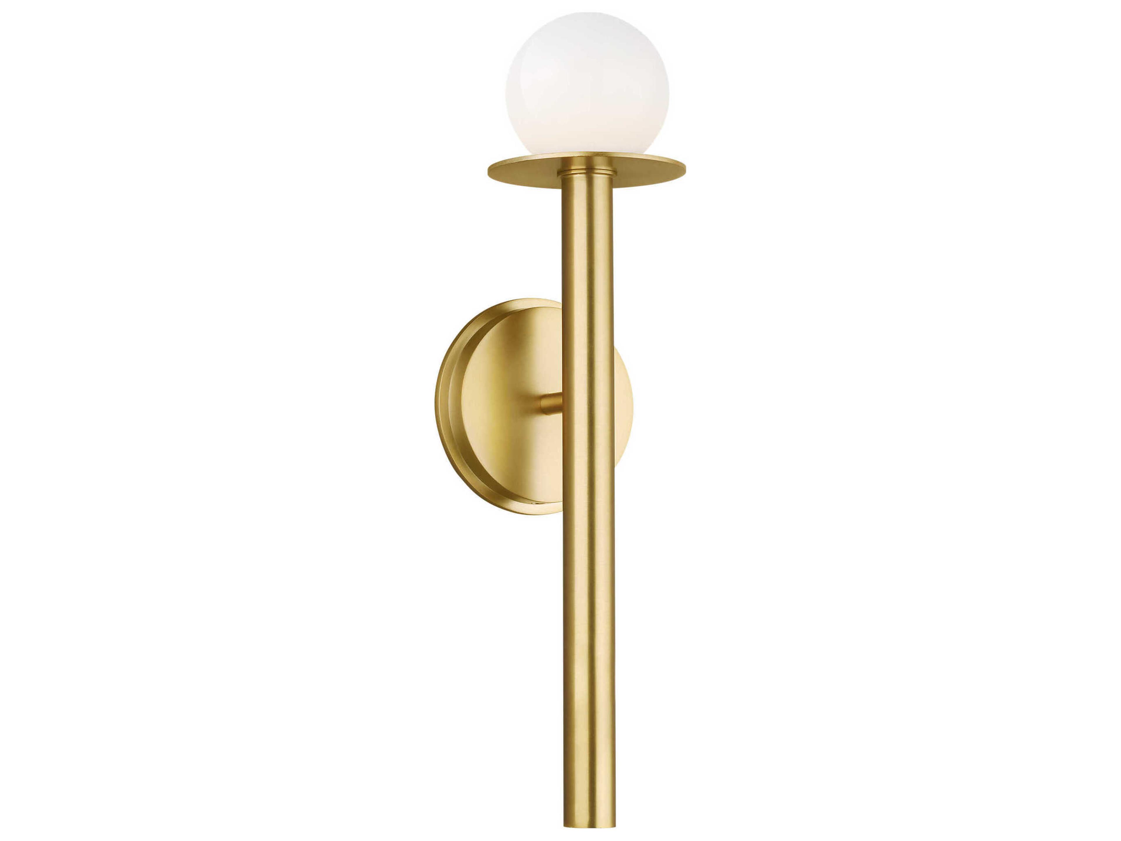 Visual Comfort Studio Nodes 1-Light Burnished Brass Wall Sconce