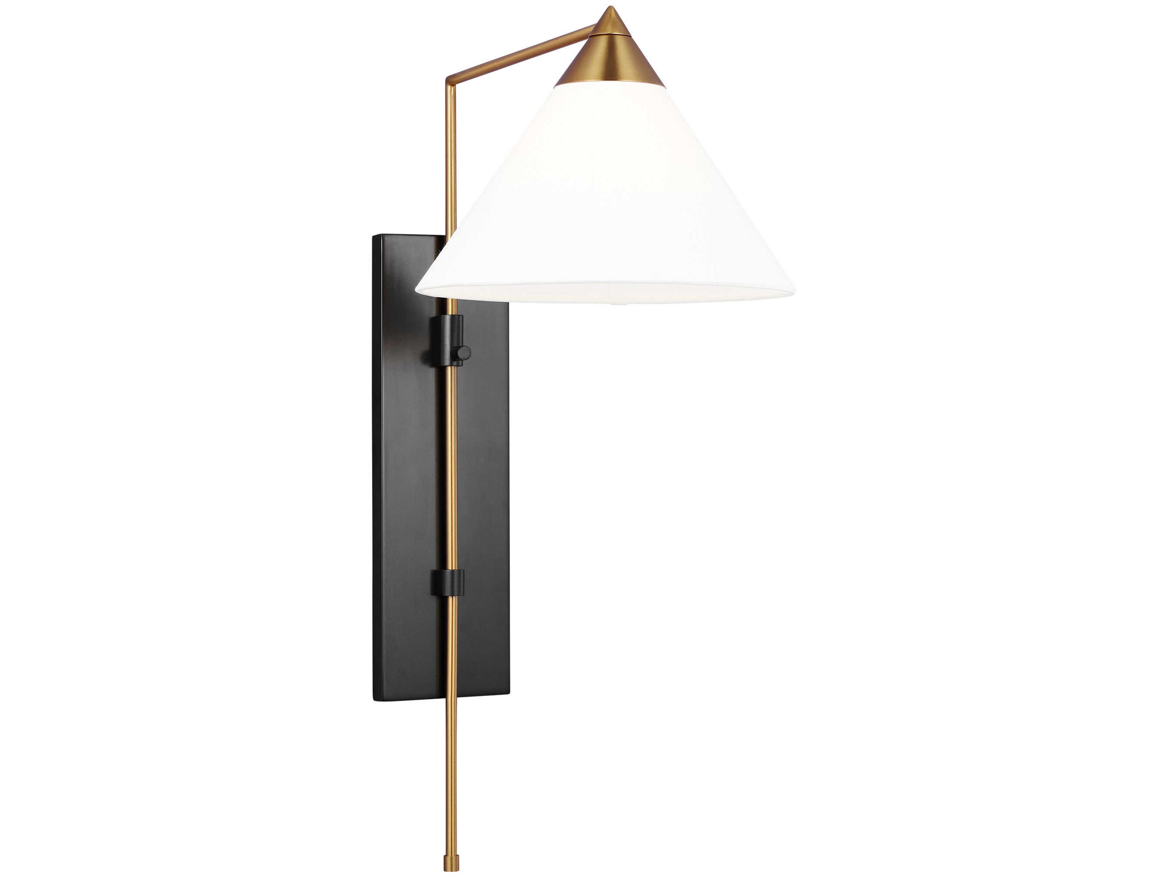 Visual Comfort Studio Franklin 1-Light Burnished Brass Deep Bronze Wall Sconce