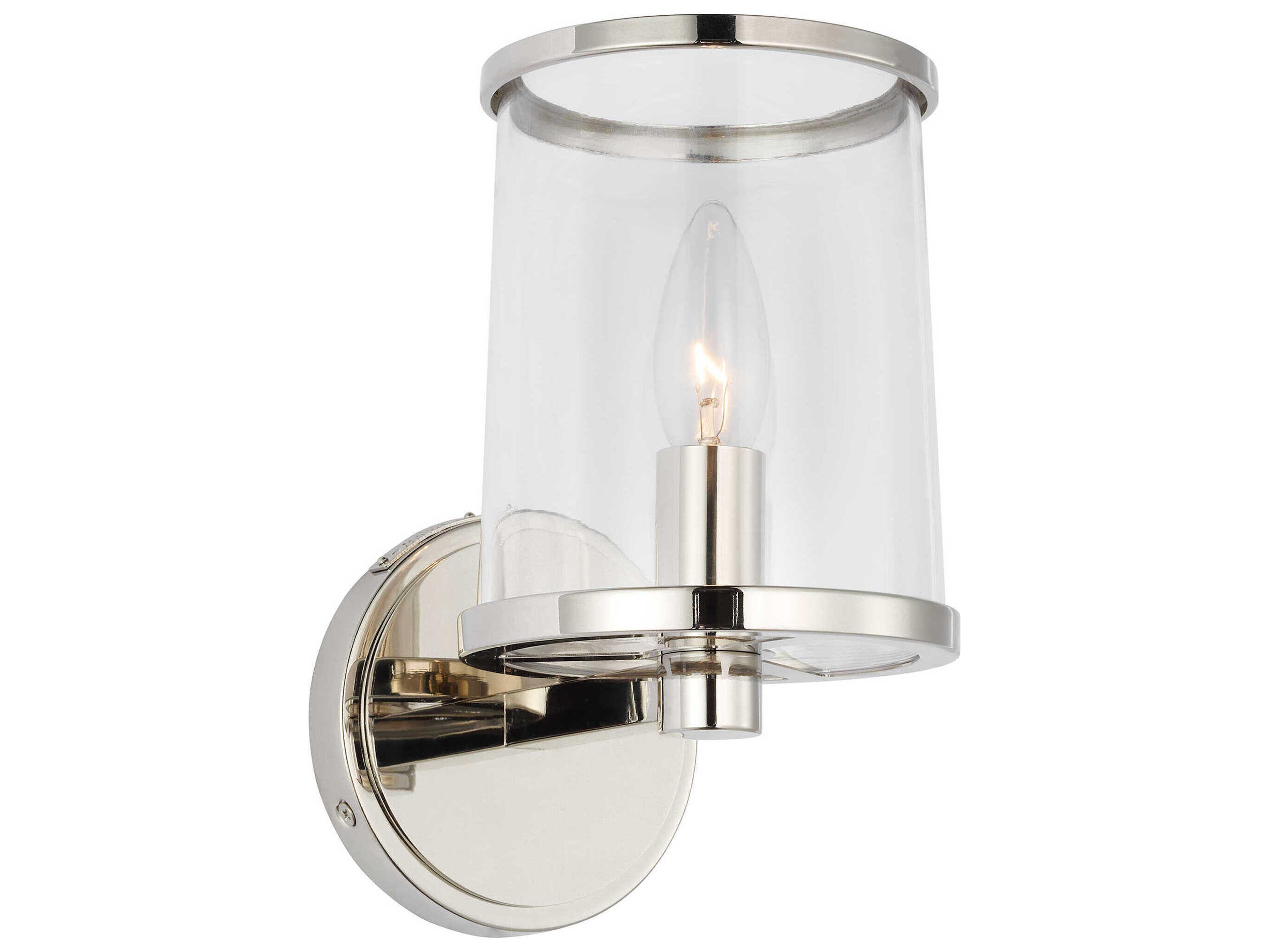 Visual Comfort Studio Reynolds 1-Light Polished Nickel Wall Sconce