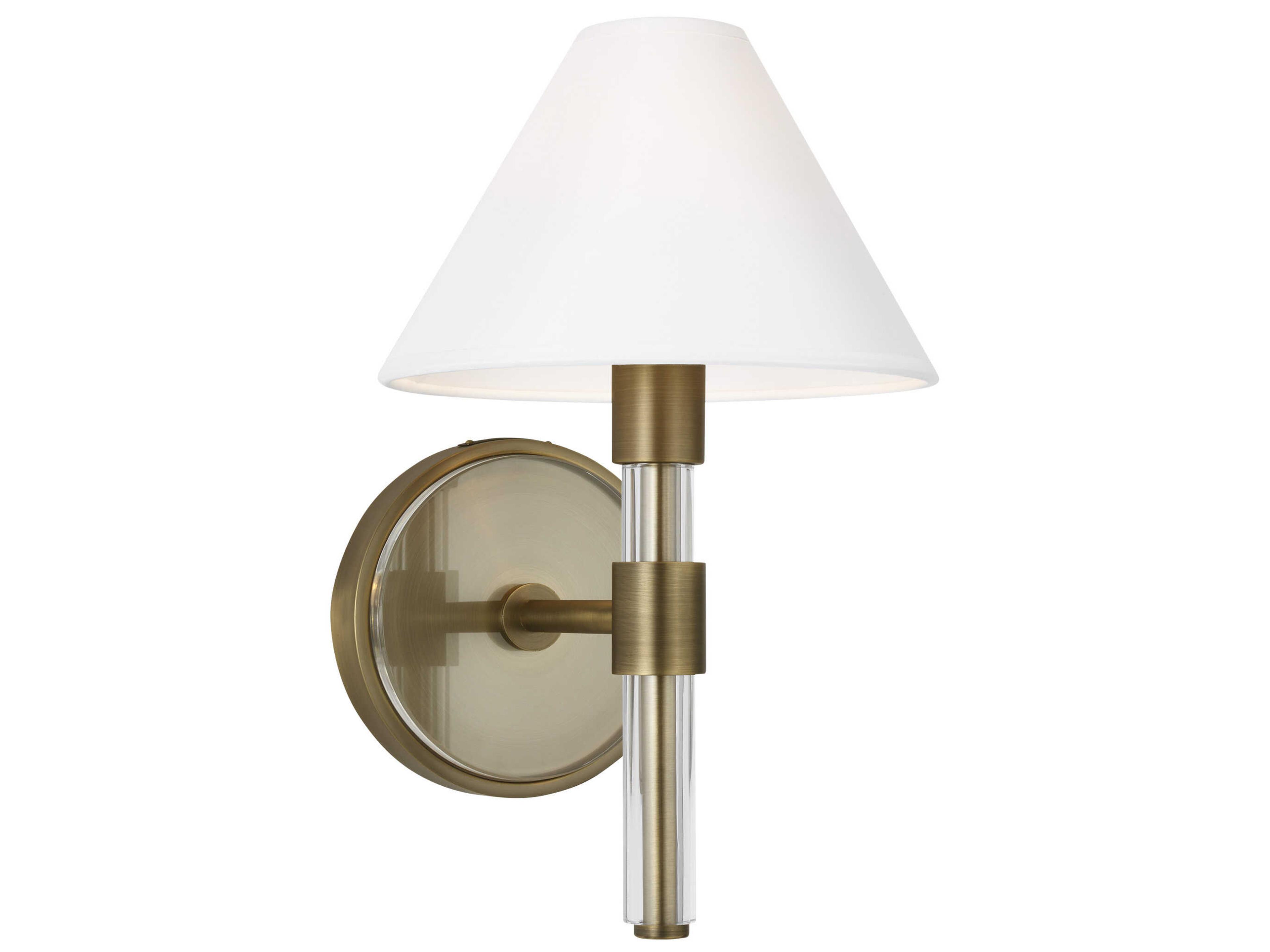 Visual Comfort Studio Robert 1-Light Time Worn Brass Wall Sconce