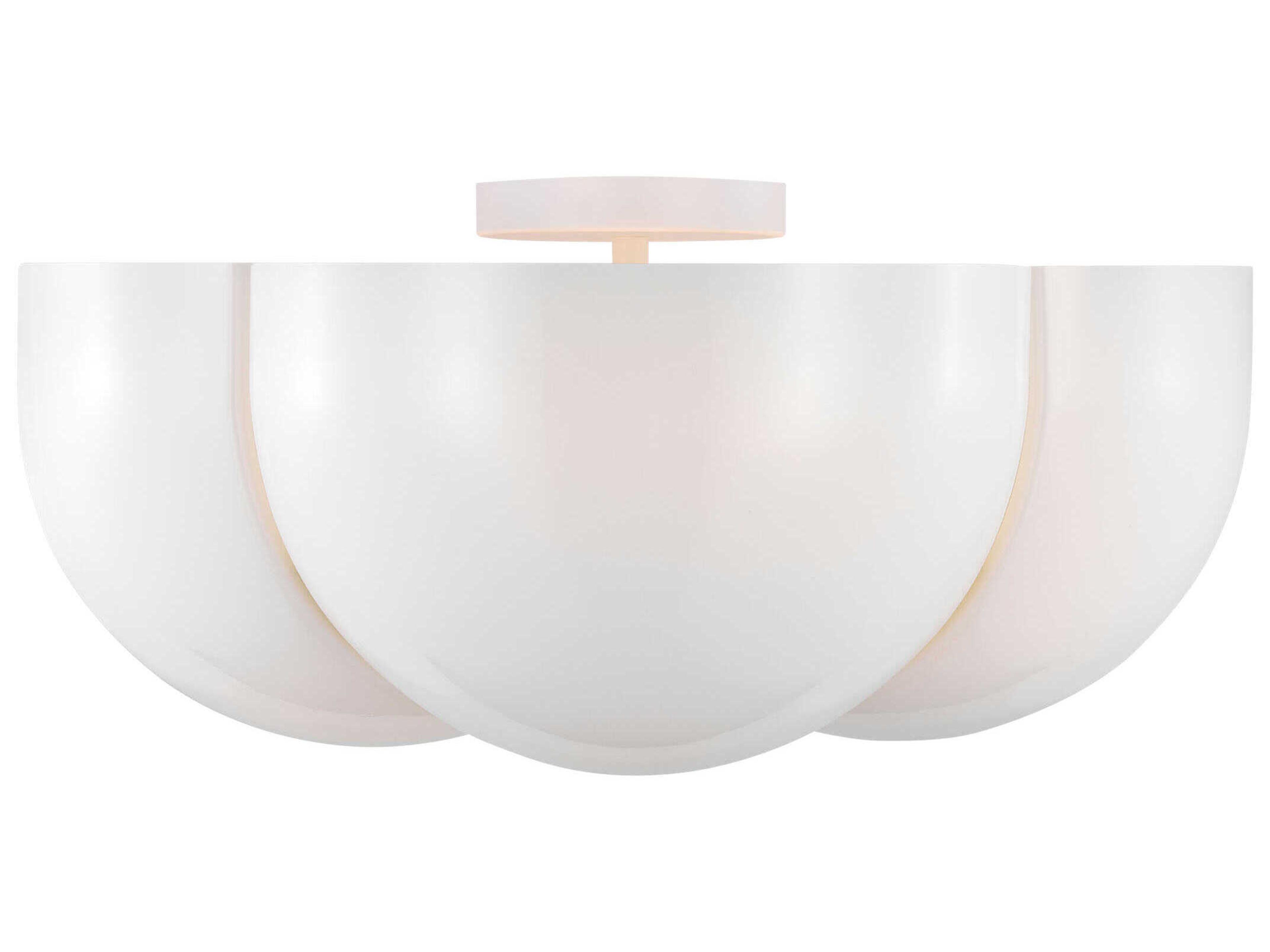 Visual Comfort Studio Cheverny 4-Light Matte White Flush Mount