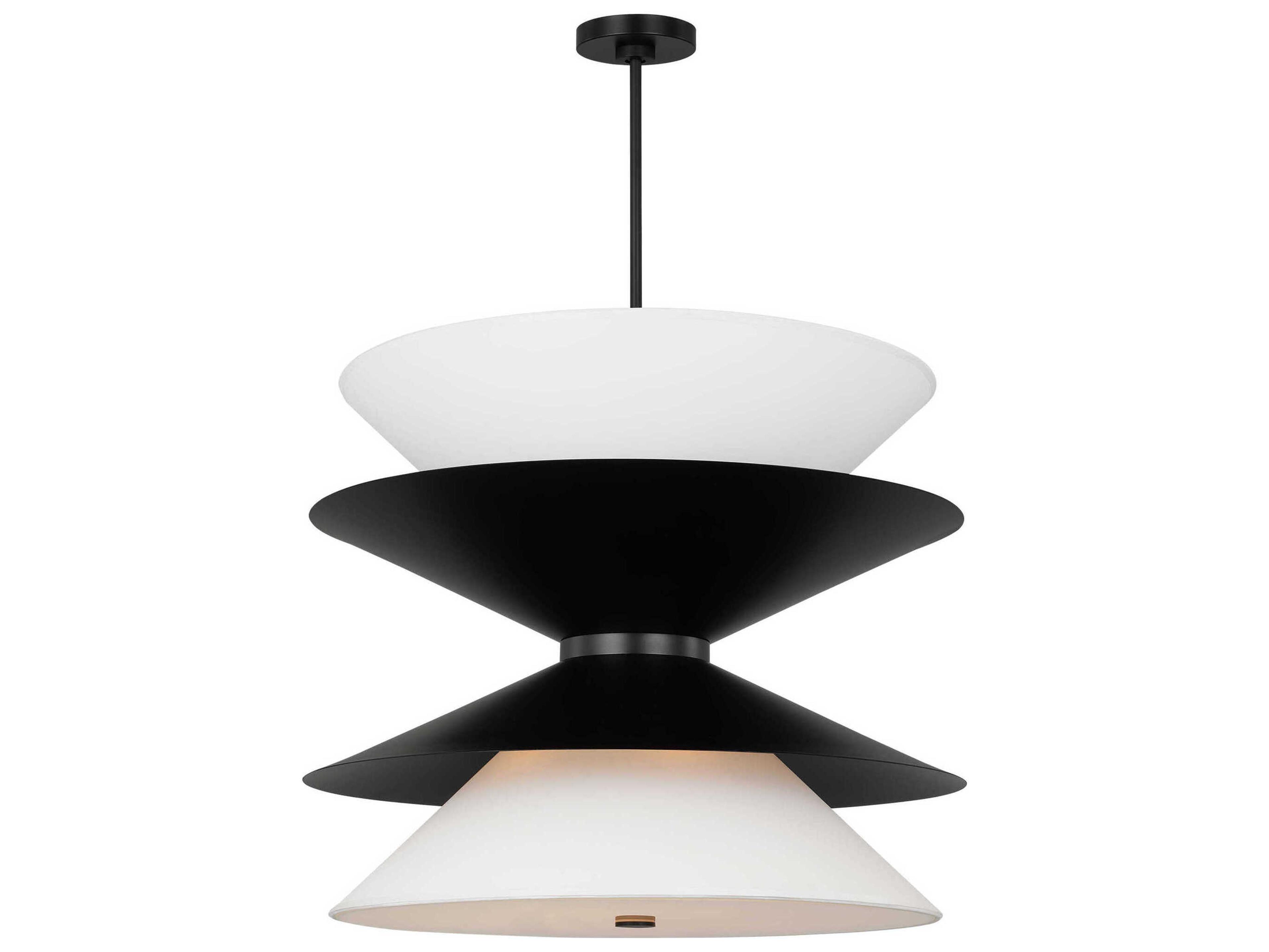 Visual Comfort Studio Chambord 12-Light Aged Iron Black Pendant