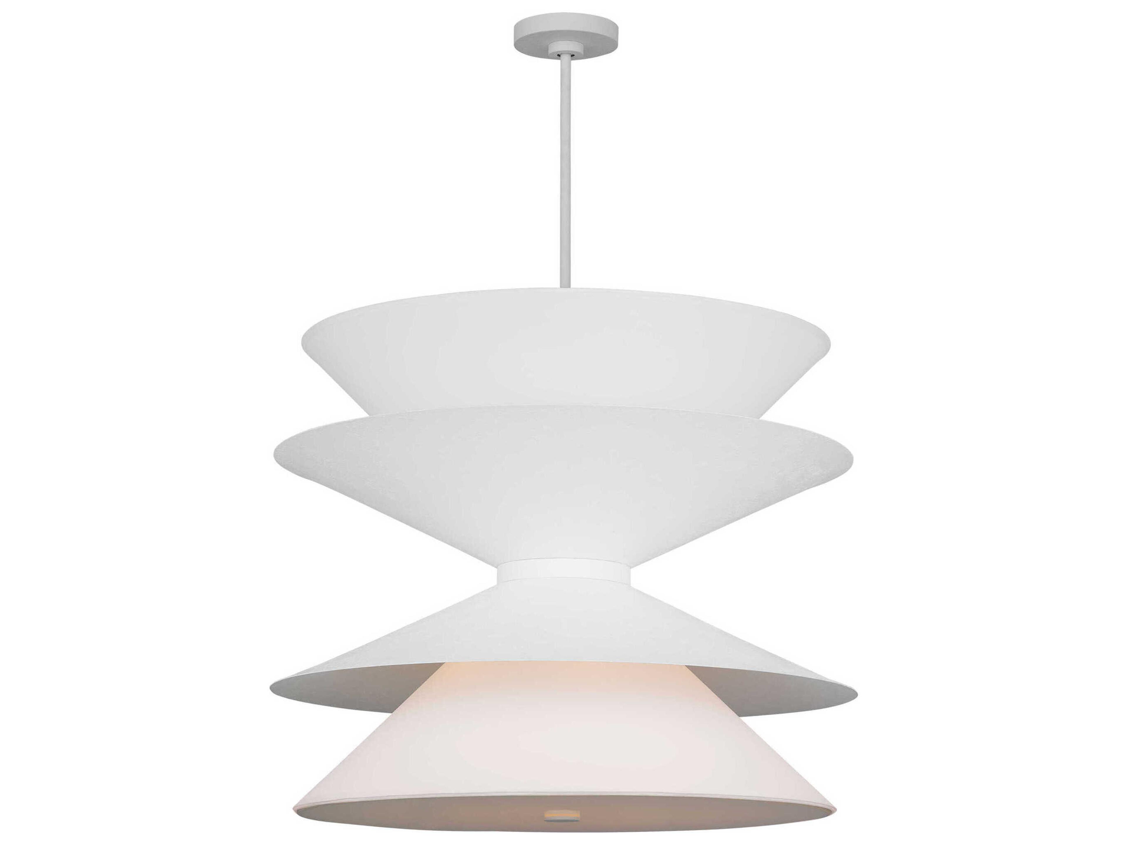 Visual Comfort Studio Chambord 12-Light Cast Plaster White Pendant